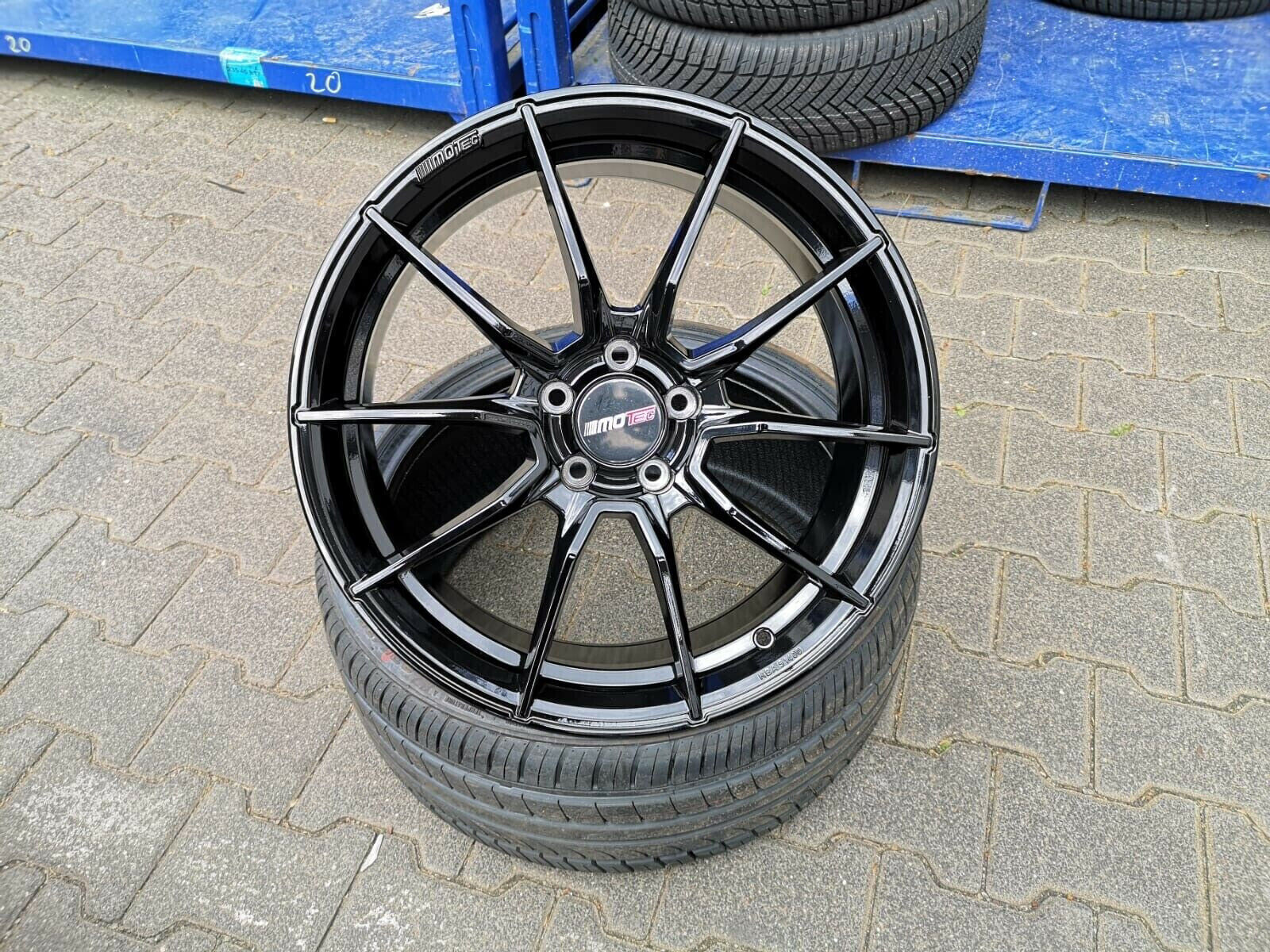 20 Zoll Motec Ultralight Alu Felgen für Tesla Model 3 Elektro Black Performance