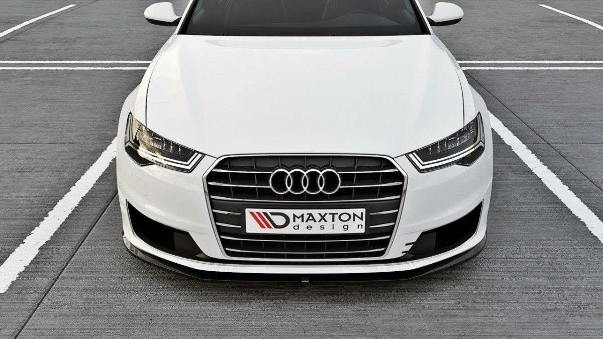 Street+ Spoilerlippe Front Ansatz passend für Audi A6 Ultra C7 FL schwarz Hochglanz