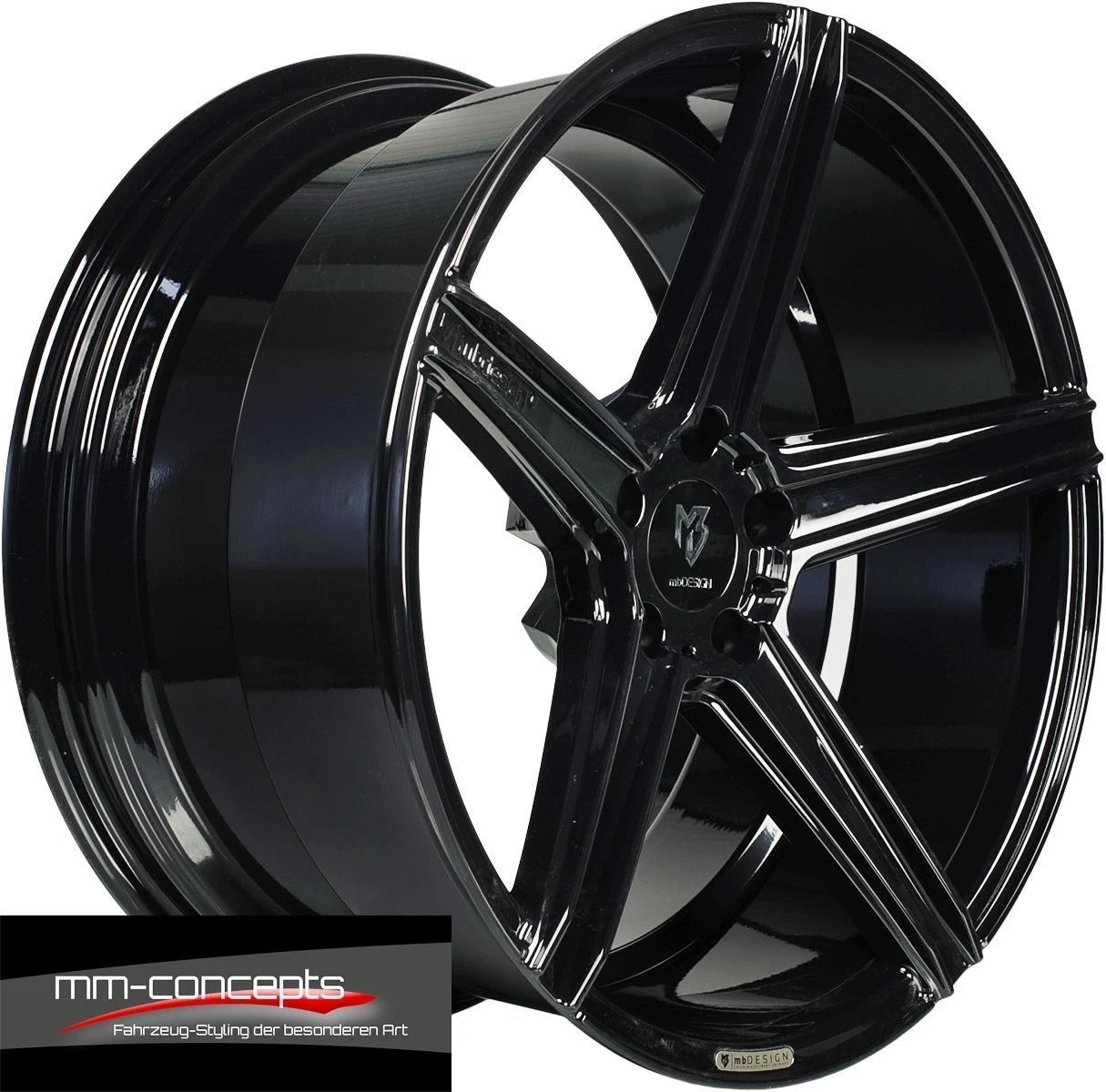 22 Zoll KV1 Concave Alu Felgen schwarz für Porsche Panamera Cayenne GTS Turbo S