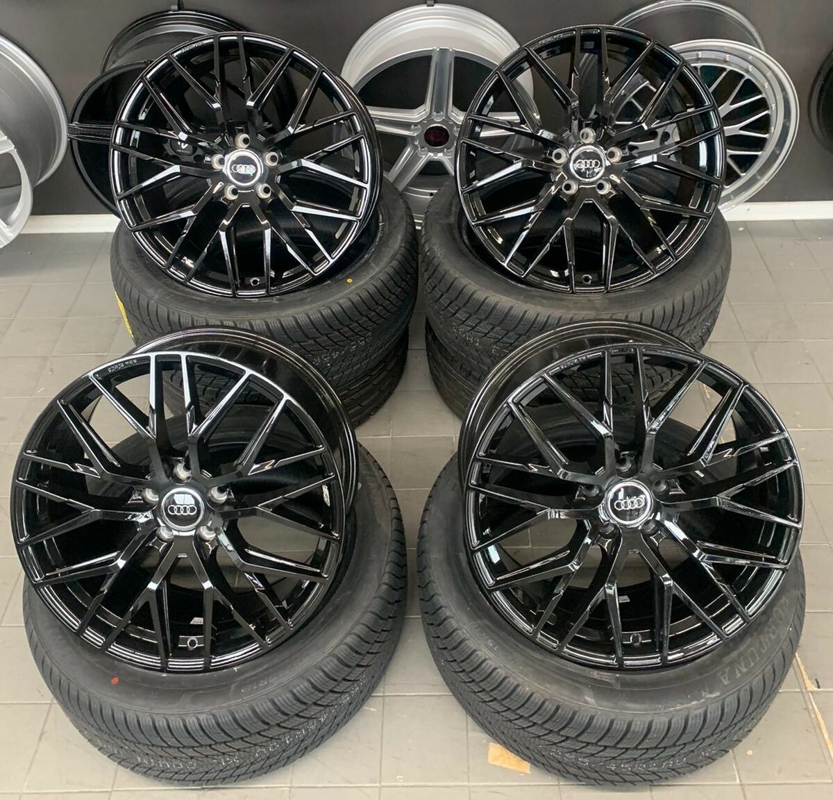 19 Zoll MAM RS4 Felgen 5x114,3 Schwarz für Hyundai Mazda Kia Dacia I30N I30 N