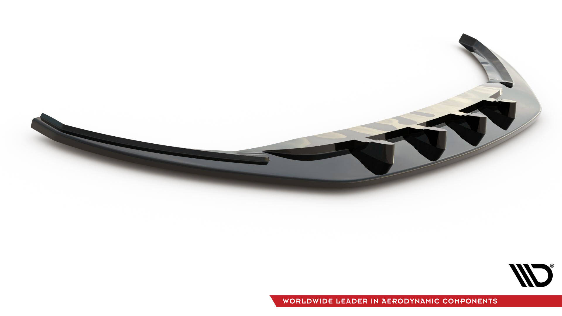 Street+ Spoilerlippe Front Ansatz V.3 passend für Skoda Superb Liftback / Combi Mk3 schwarz Hochglanz