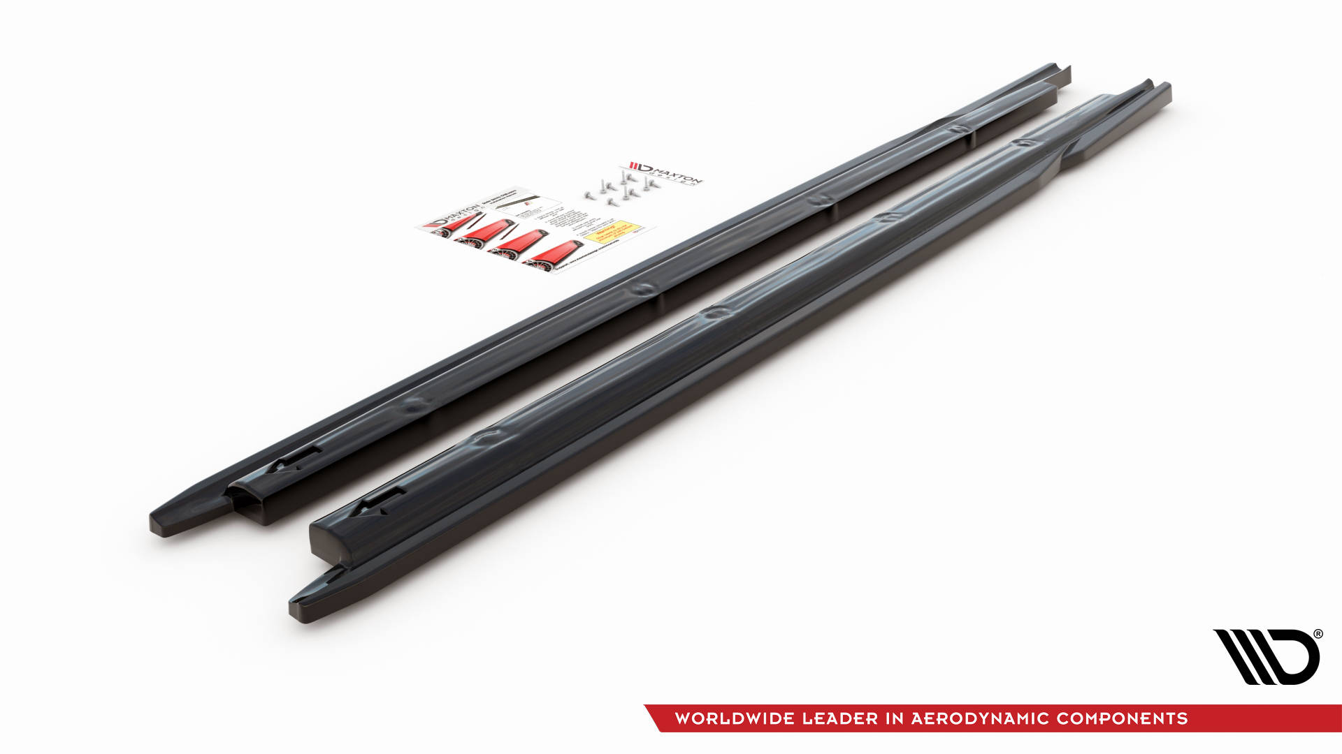 Street+ Seitenschweller Leisten V.2 passend für Seat Ibiza FR/ Standard Mk5 schwarz Hochglanz