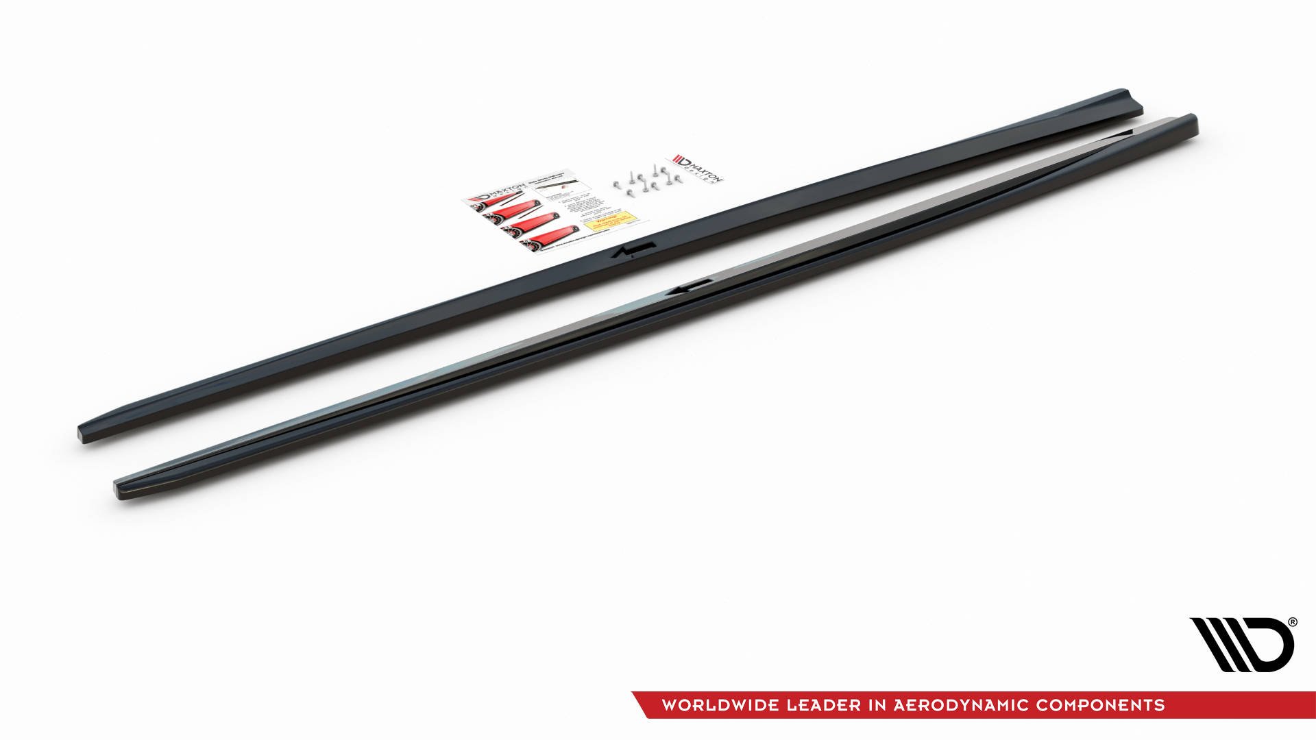 Seitenschweller Ansatz V.2 für Audi S3 / A3 S-Line Limousine 8V Facelift schwarz Hochglanz