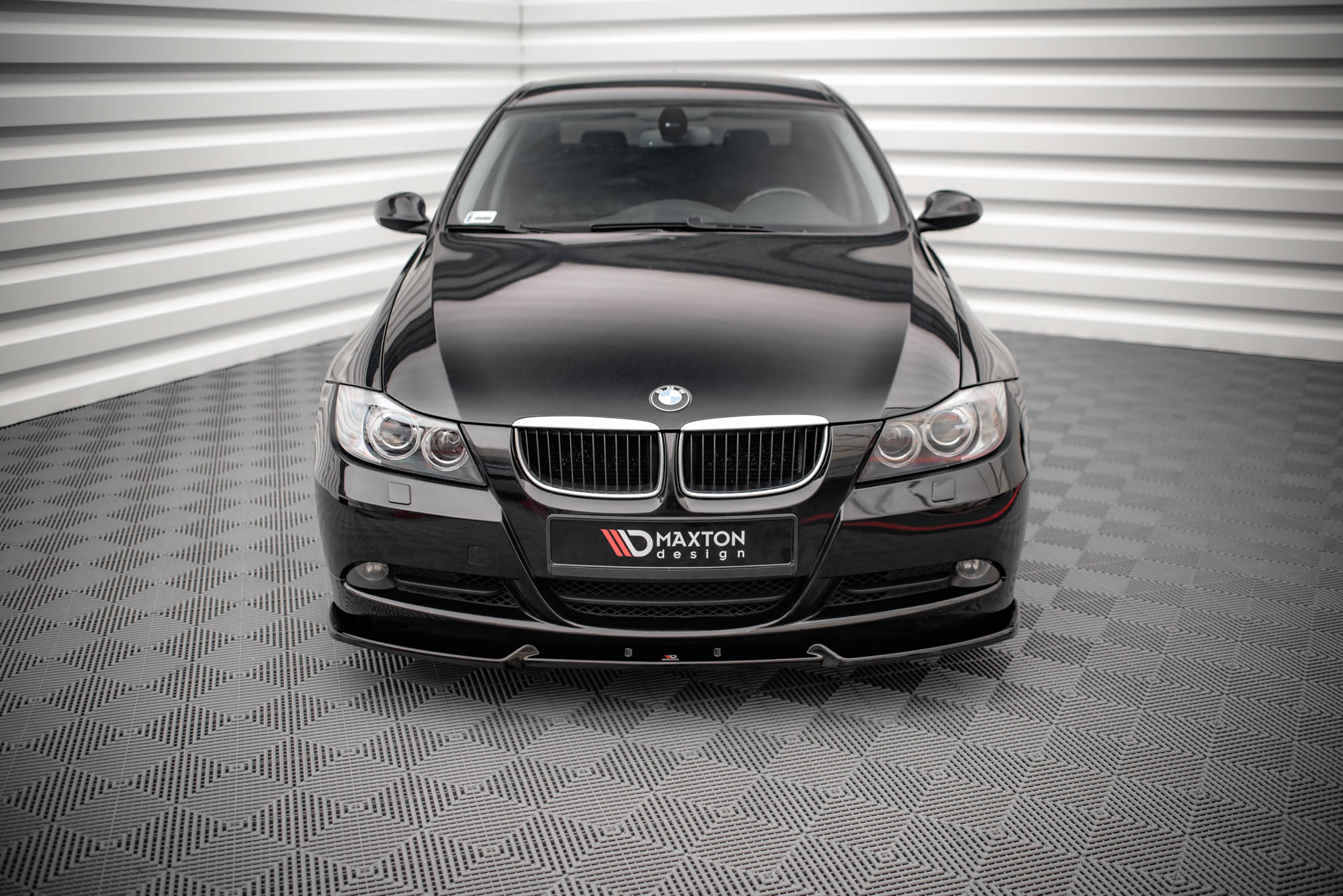 Street+ Spoilerlippe Front Ansatz V.1 passend für BMW 3er E90 schwarz Hochglanz