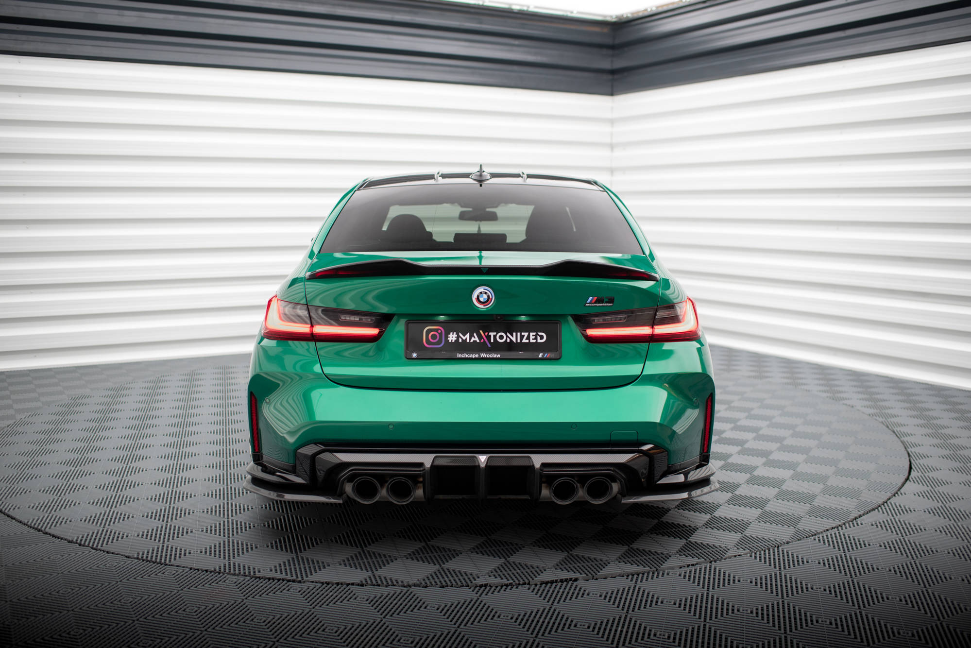 Carbon Fiber Heck Ansatz Flaps passend für BMW M3 Limousine / Touring G80 / G81