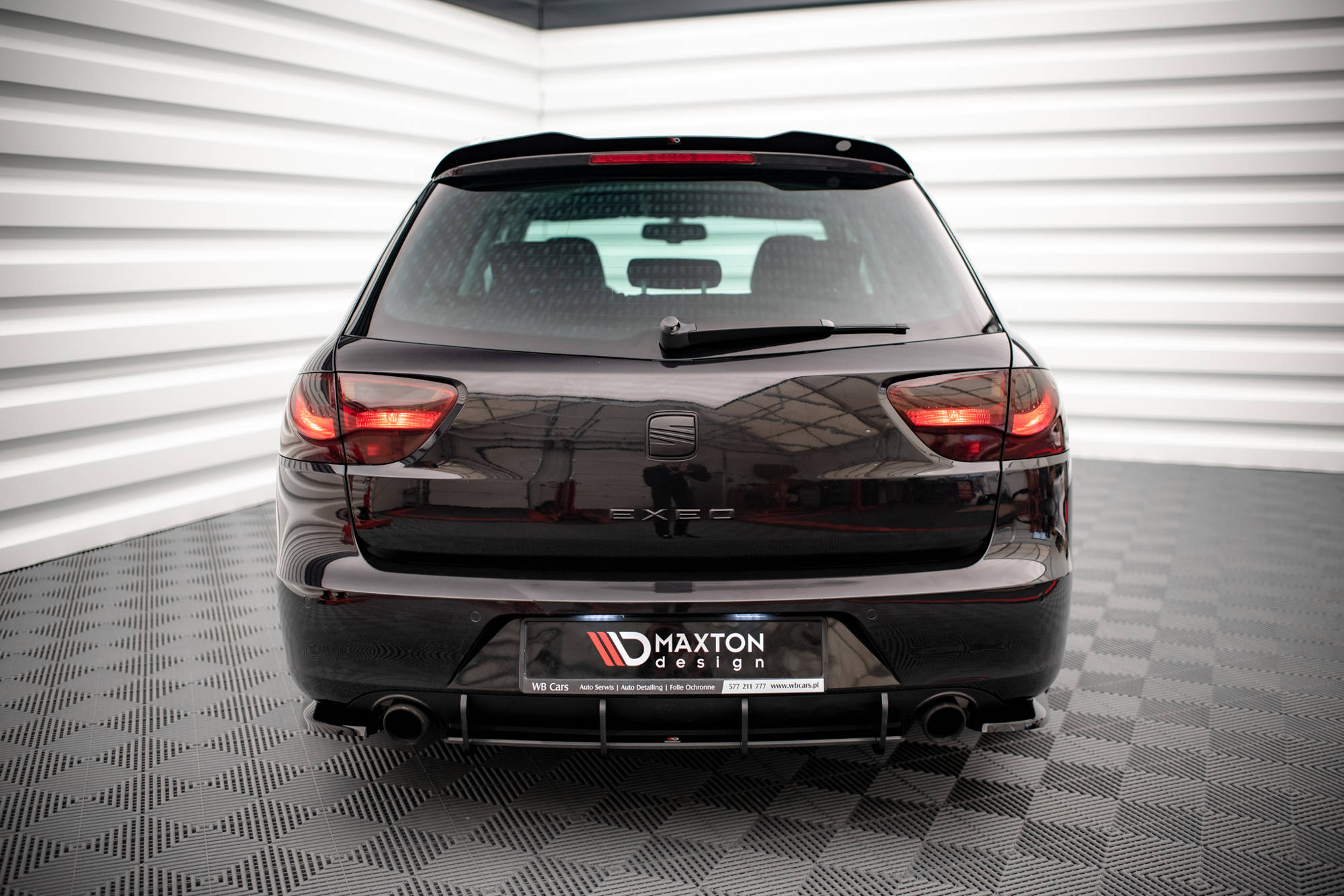 Street Pro Heckschürze Heck Ansatz Diffusor passend für Seat Exeo