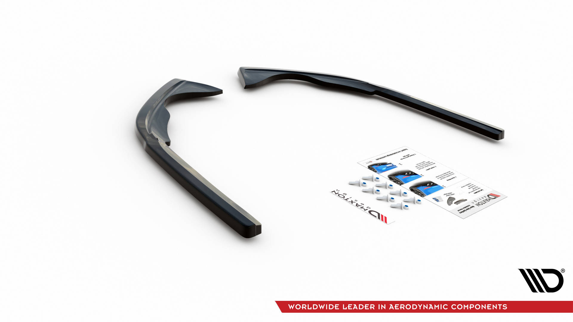 Street+ Heck Ansatz Flaps passend für VW Passat B8 FL schwarz Hochglanz