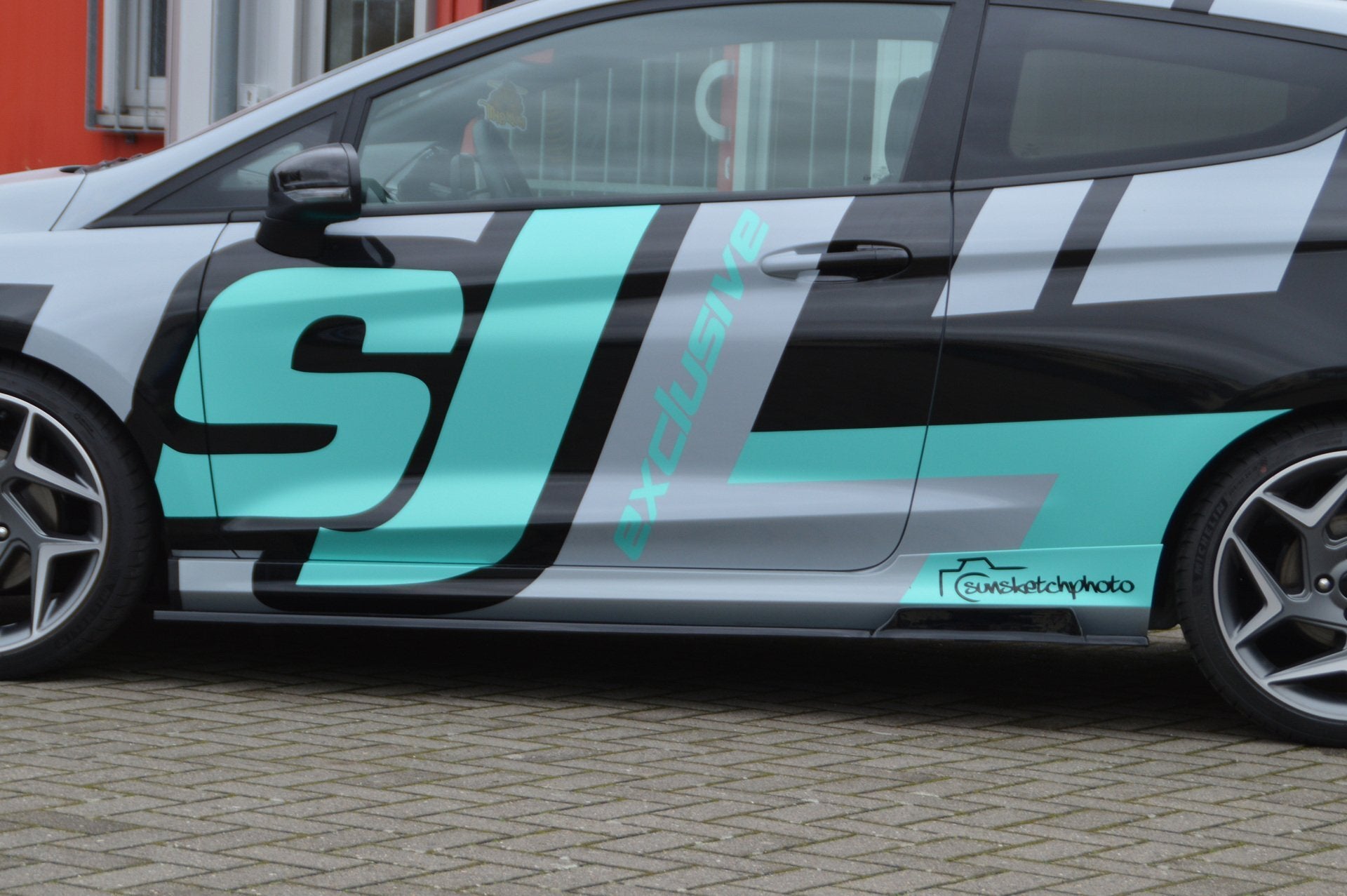 Seitenschweller im Cup5 Look für Suzuki Swift SportRZ/AZ Schwarz Matt