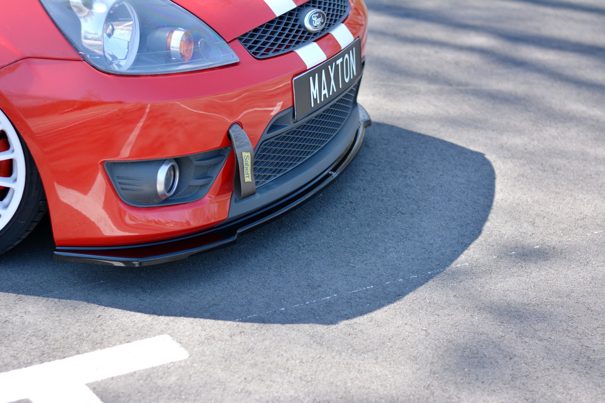 Front Ansatz V.2 für Ford Fiesta ST Mk6 schwarz Hochglanz