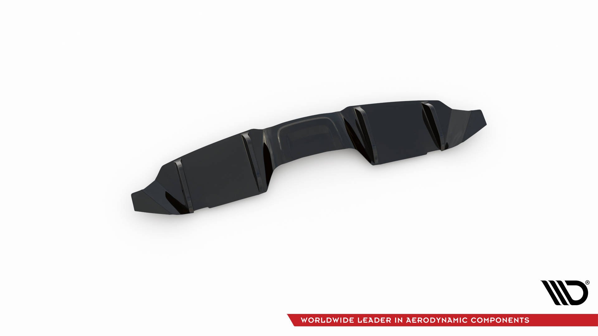 Street+ Heck Ansatz Diffusor passend für Ford Mustang Mk. 6 FL schwarz Hochglanz
