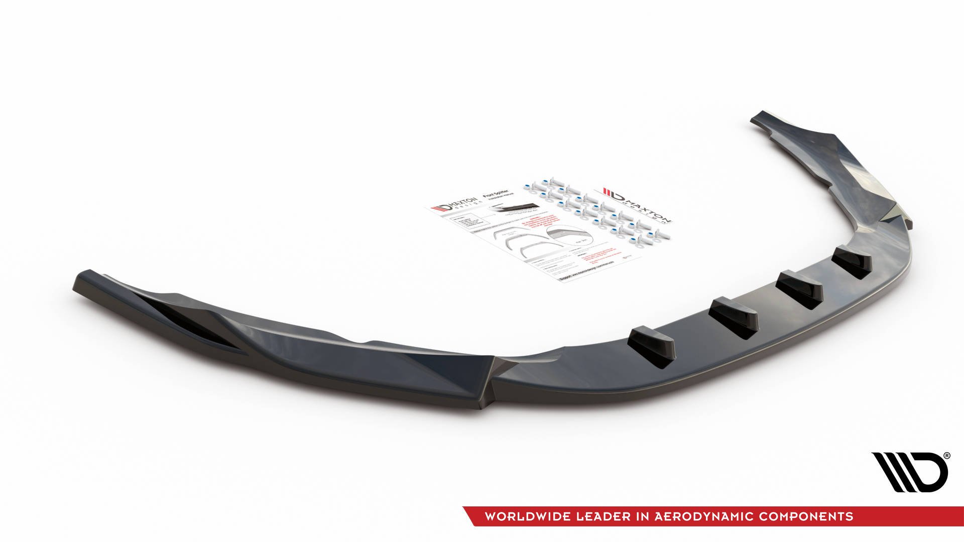Street+ Spoilerlippe Front Ansatz V.1 passend für Volvo S60 R-Design Mk2 schwarz matt