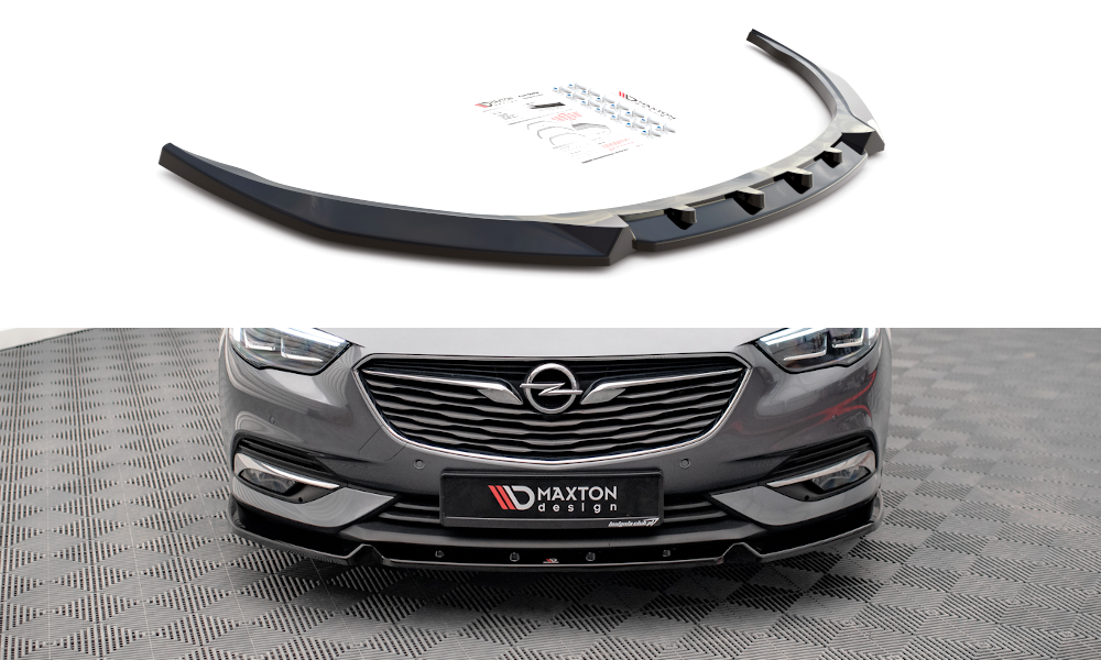 Street+ Spoilerlippe Front Ansatz V.2 passend für Opel Insignia Mk2 schwarz Hochglanz
