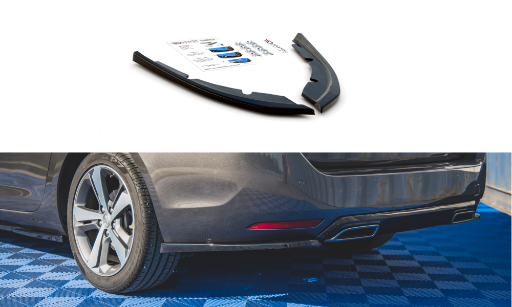 Street+ Heck Ansatz Flaps passend für Peugeot 308 SW Mk2 schwarz Hochglanz