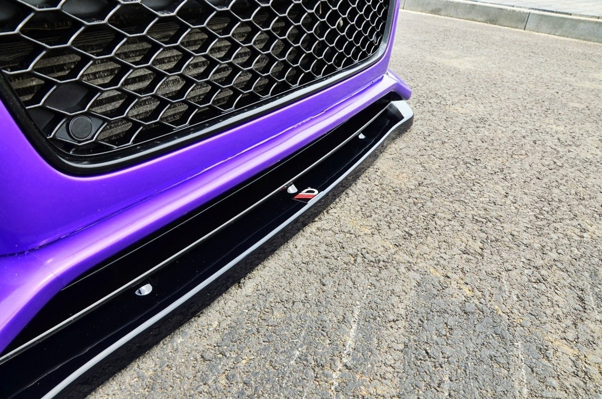 Street+ Spoilerlippe Front Ansatz passend für Audi RS5 8T / 8T FL schwarz Hochglanz