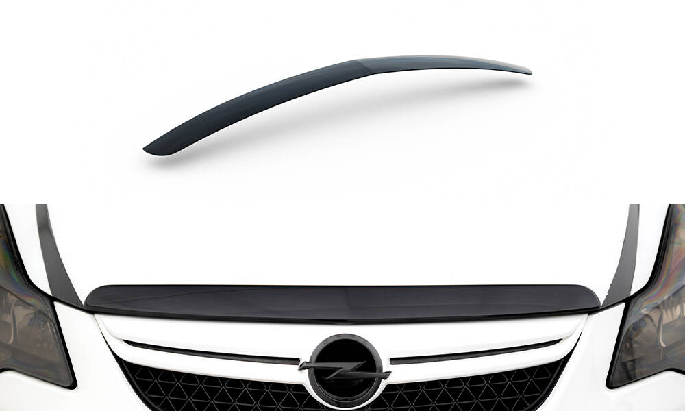 Motor Haube Erweiterung passend für Opel Corsa D OPC / VXR schwarz Hochglanz