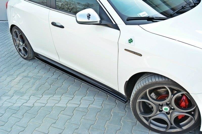 Street+ Seitenschweller Leisten V.1 passend für Alfa Romeo Giulietta schwarz Hochglanz