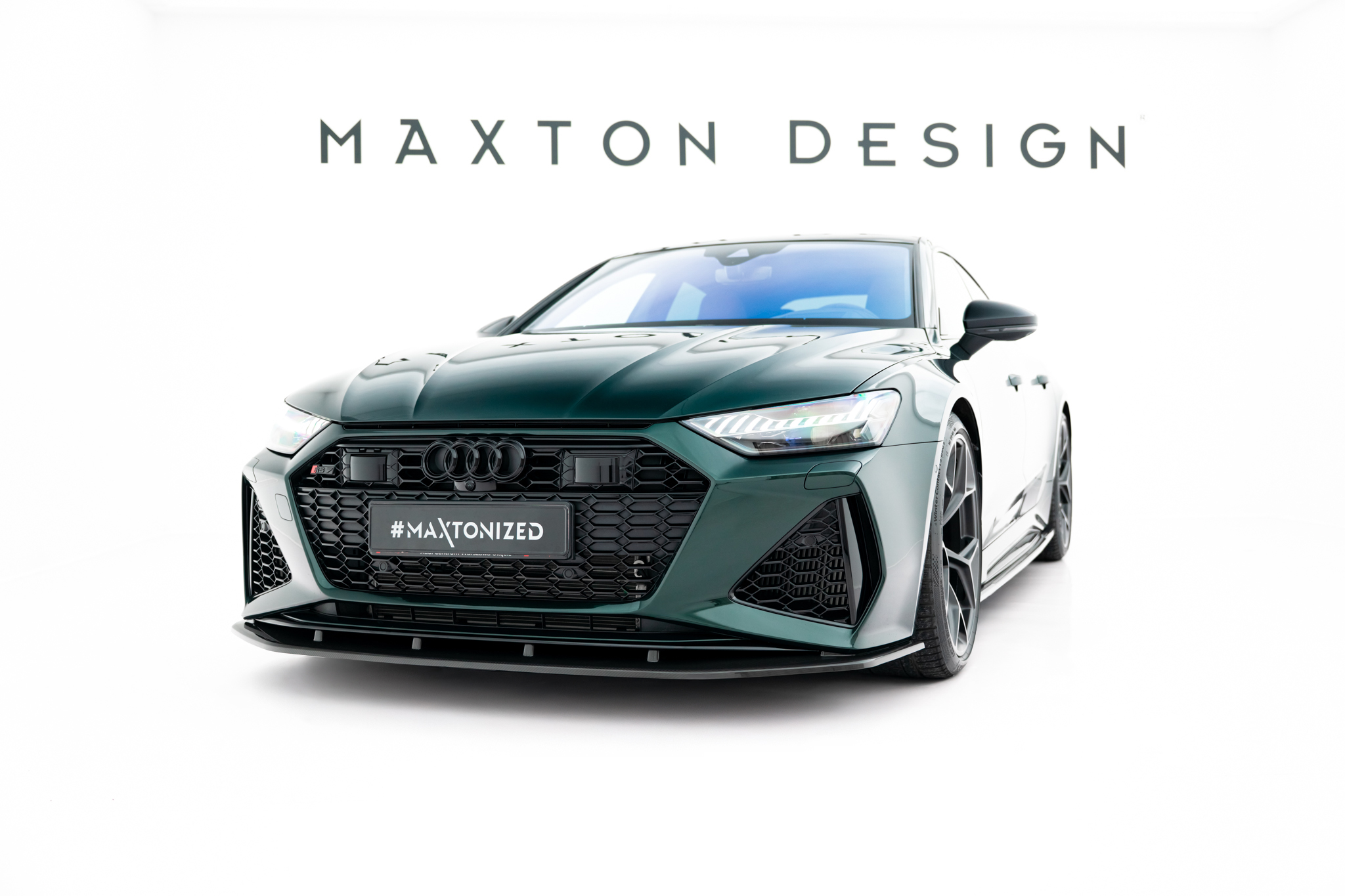 Carbon Fiber Spoilerlippe Front Ansatz passend für Audi RS7 C8