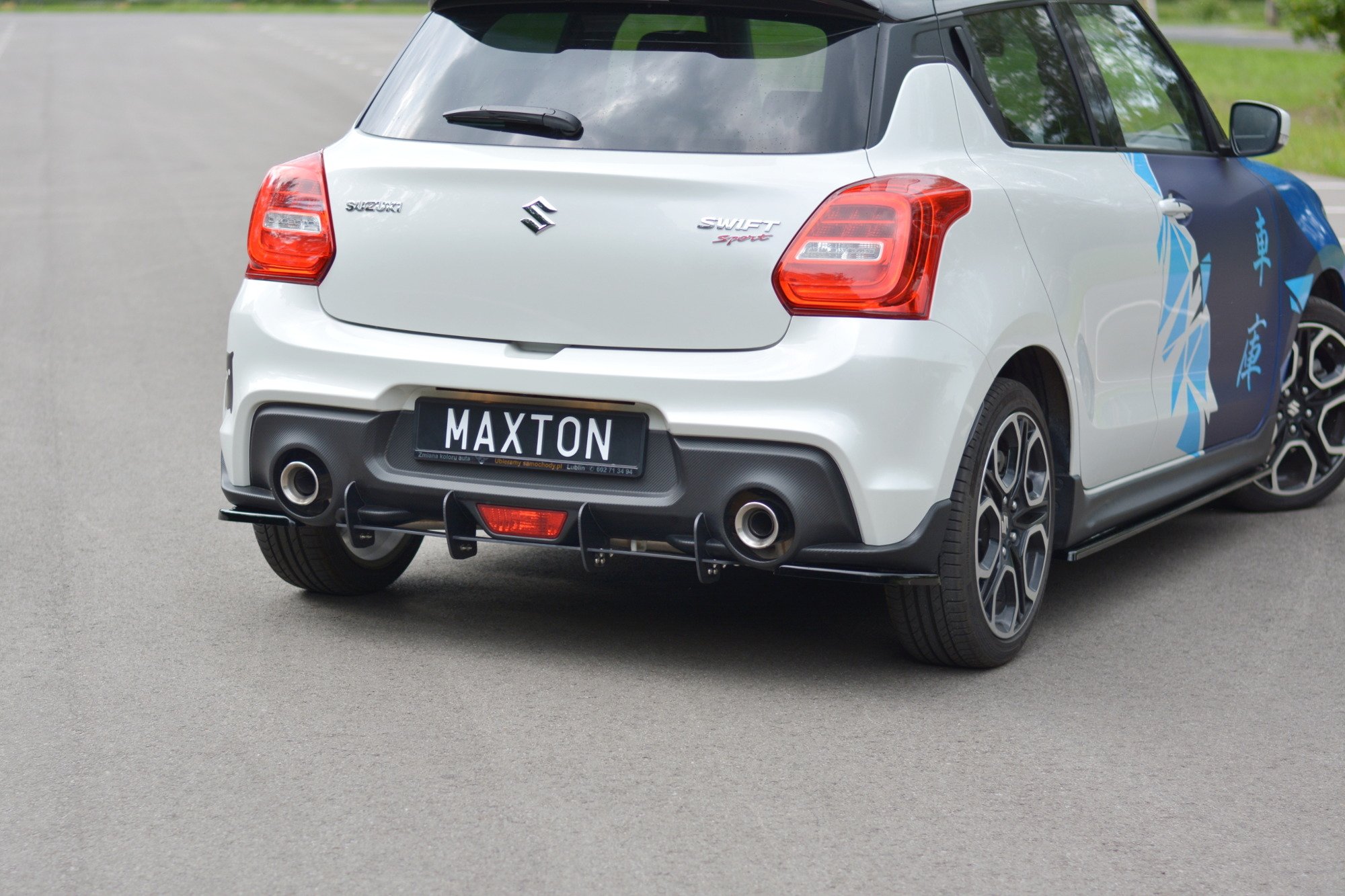 Diffusor Heck Ansatz für Heckschürze für SUZUKI SWIFT 6 SPORT