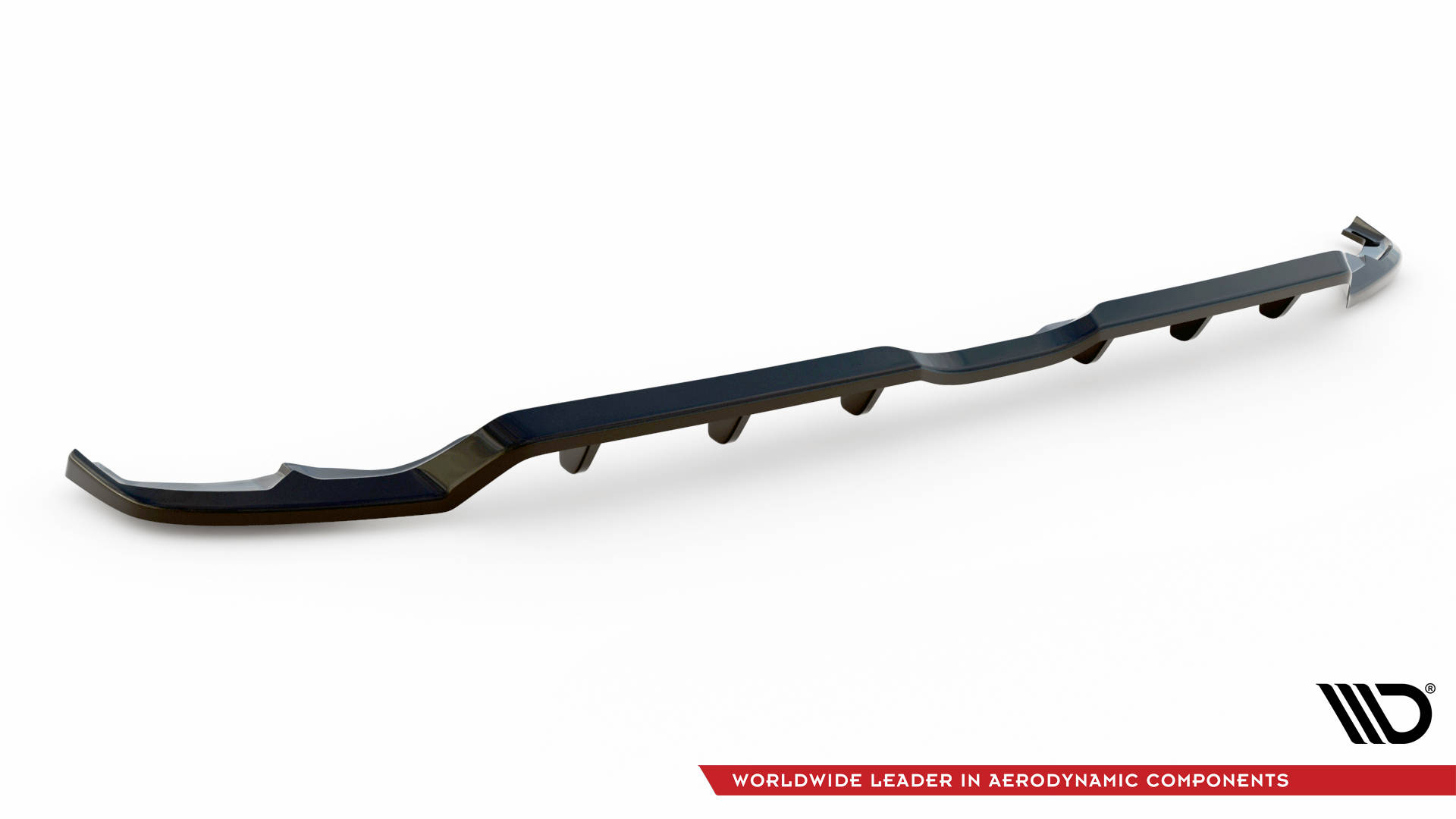 Street+ Mittlerer Diffusor RACE Heck Ansatz V.2 passend für Toyota Yaris Mk4 schwarz Hochglanz