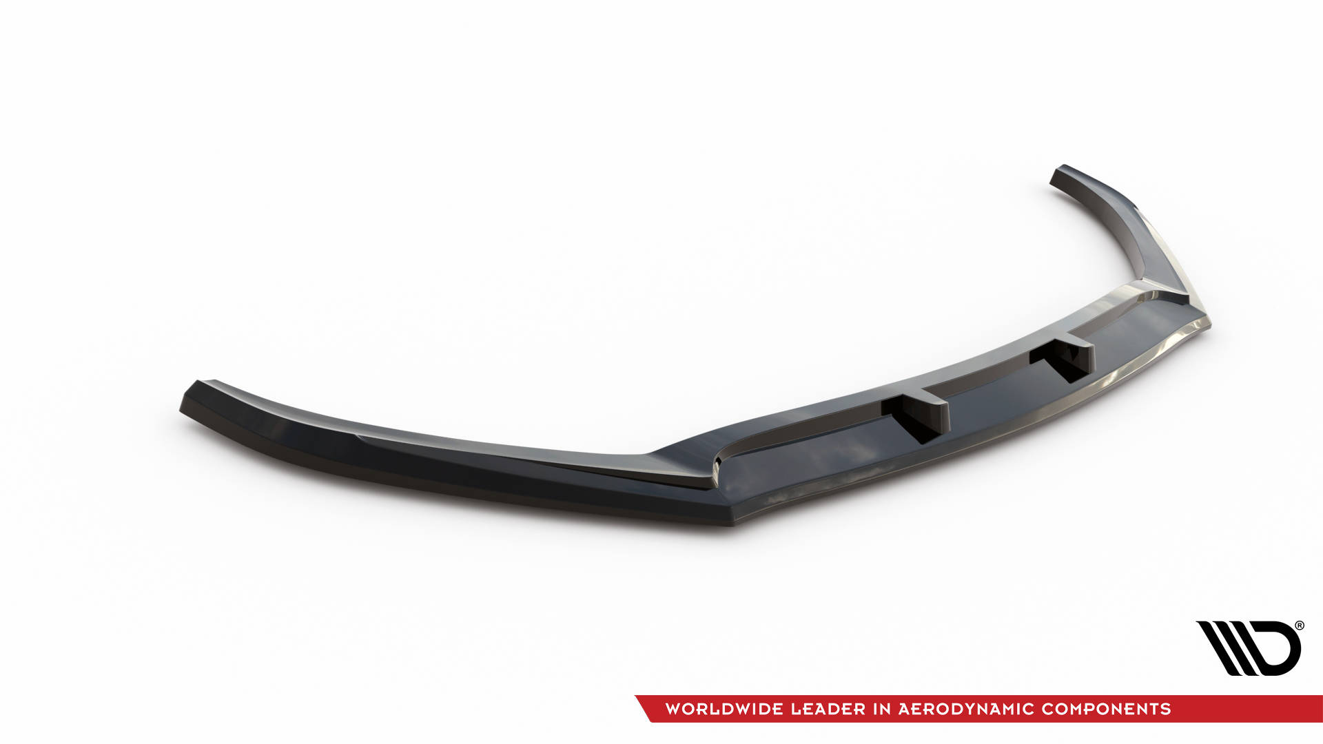 Street+ Spoilerlippe Front Ansatz V.1 passend für Hyundai I20 Mk2 FL schwarz Hochglanz