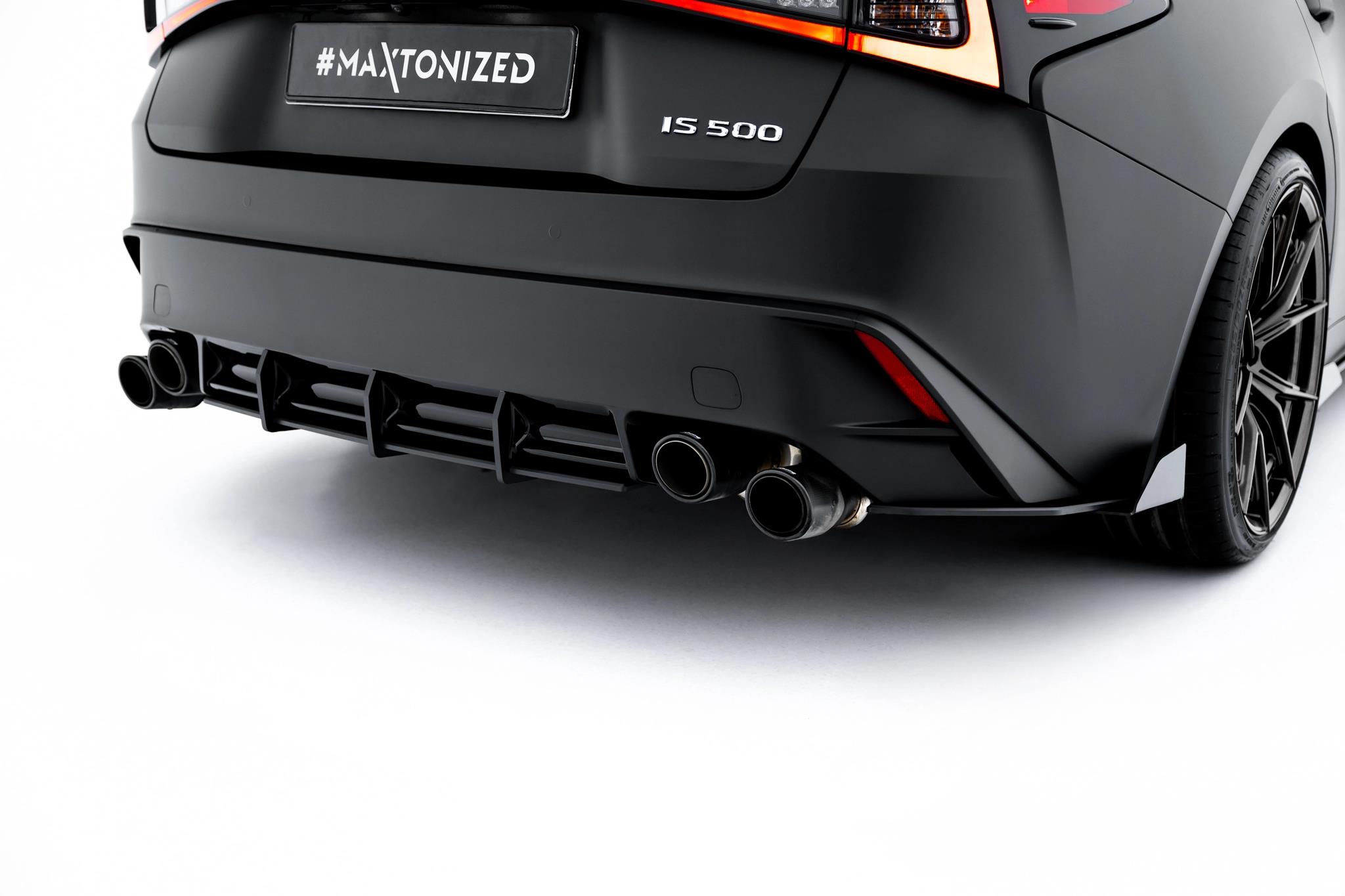 Heckansatz Diffusor passend für Lexus IS 500 Mk3 Facelift 2 XE30 schwarz matt