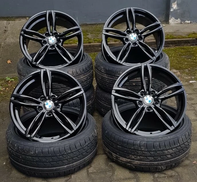 18 Zoll Damina DM03 Felgen schwarz glanz 5x120 et35 für BMW M Performance Paket
