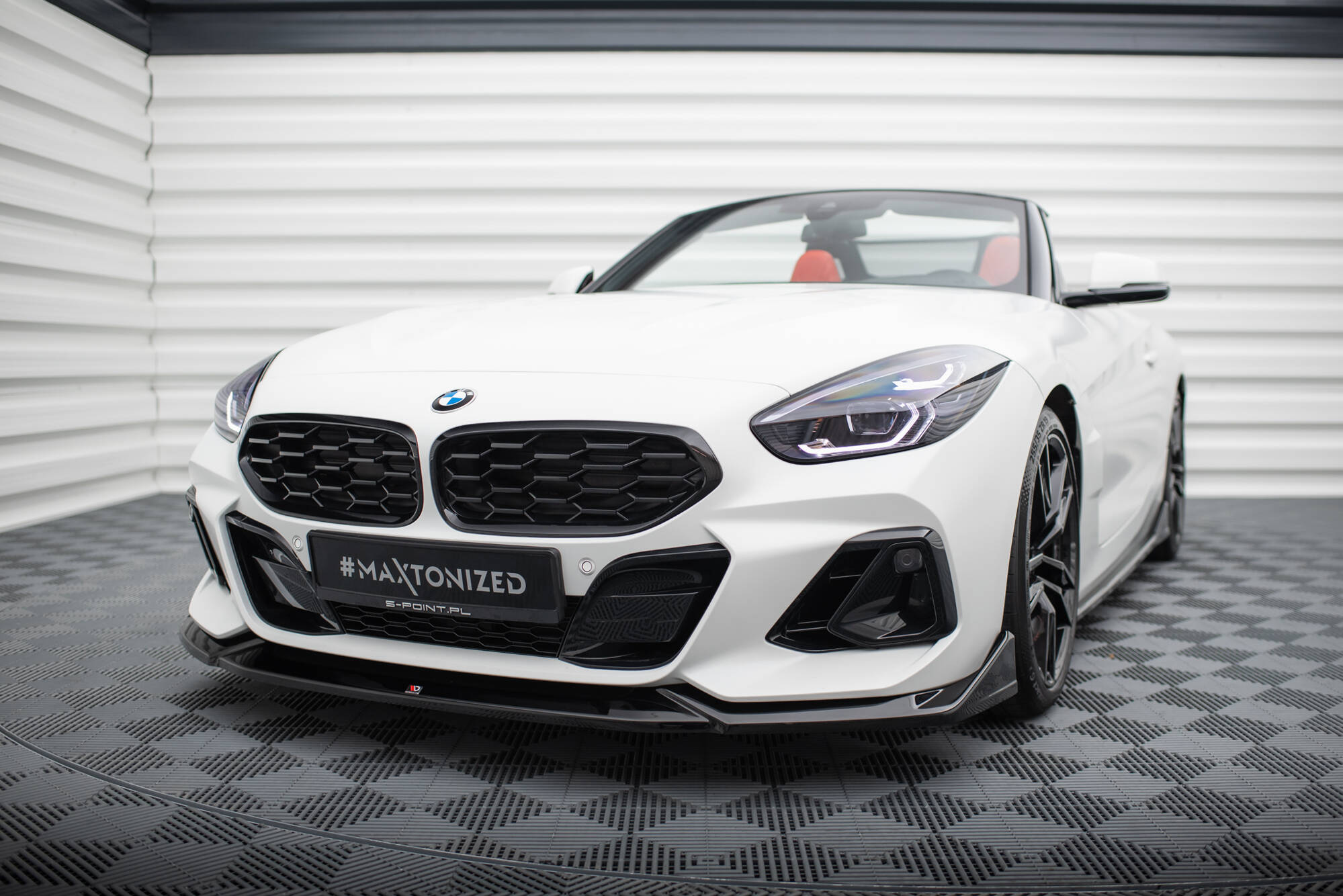 Street+ Spoilerlippe Front Ansatz V.3 passend für BMW Z4 M40i / M-Paket G29 FL schwarz Hochglanz