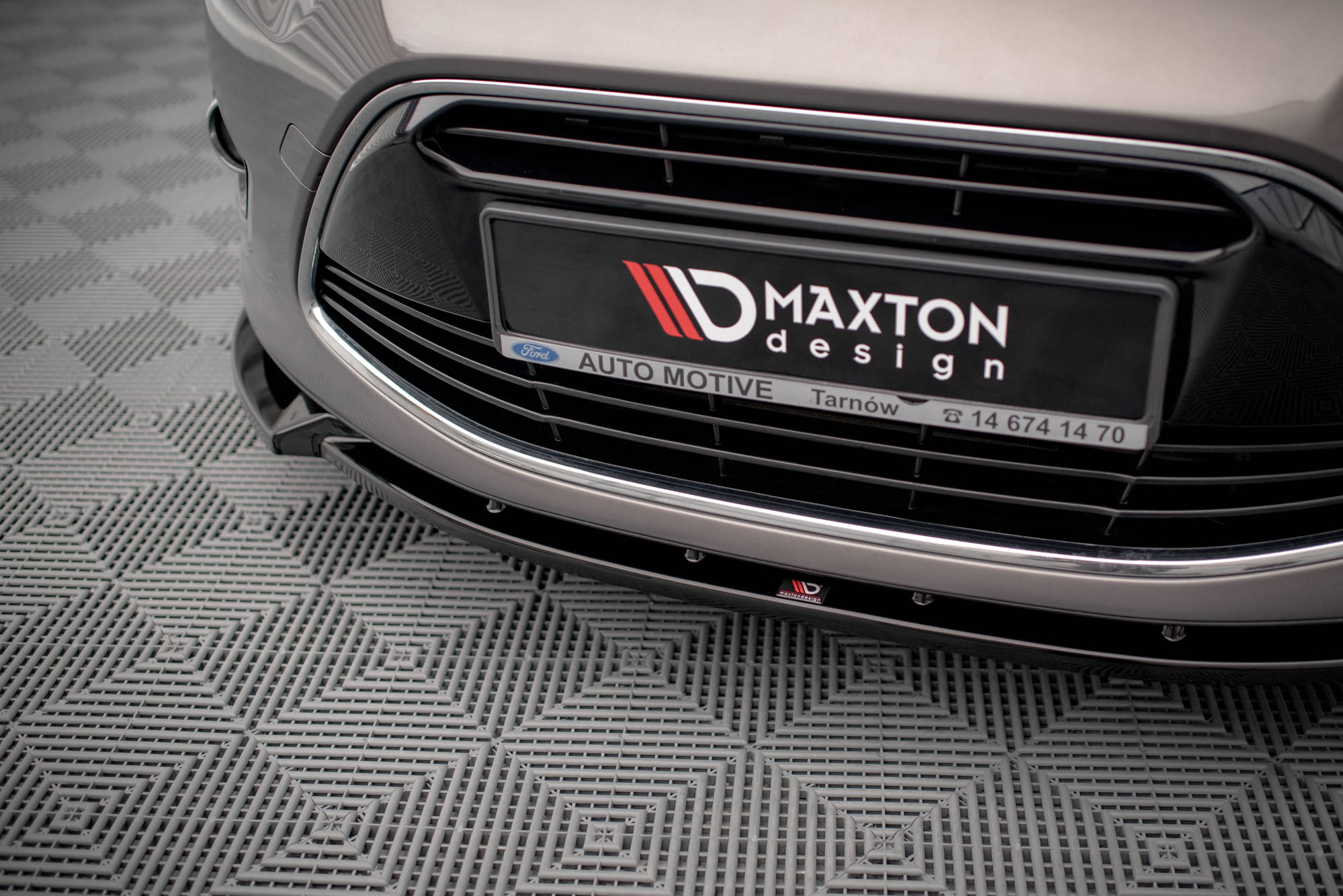 Street+ Spoilerlippe Front Ansatz passend für Ford C-Max Mk2 schwarz Hochglanz