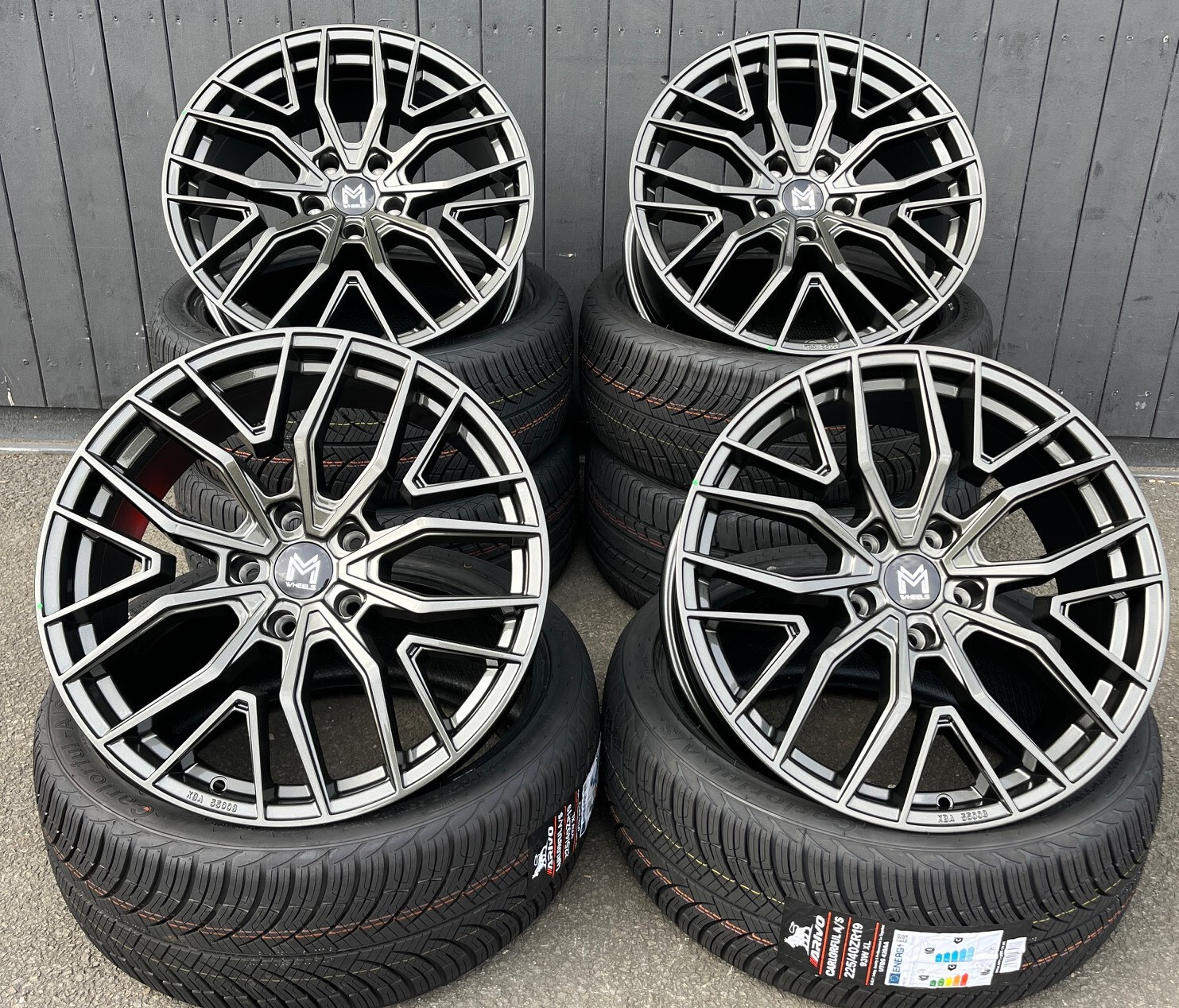 19 Zoll MM09 Alu Felgen Grau für BMW X1 X3 X4 Z4 F25 F26 E83 E84 M Paket M235i