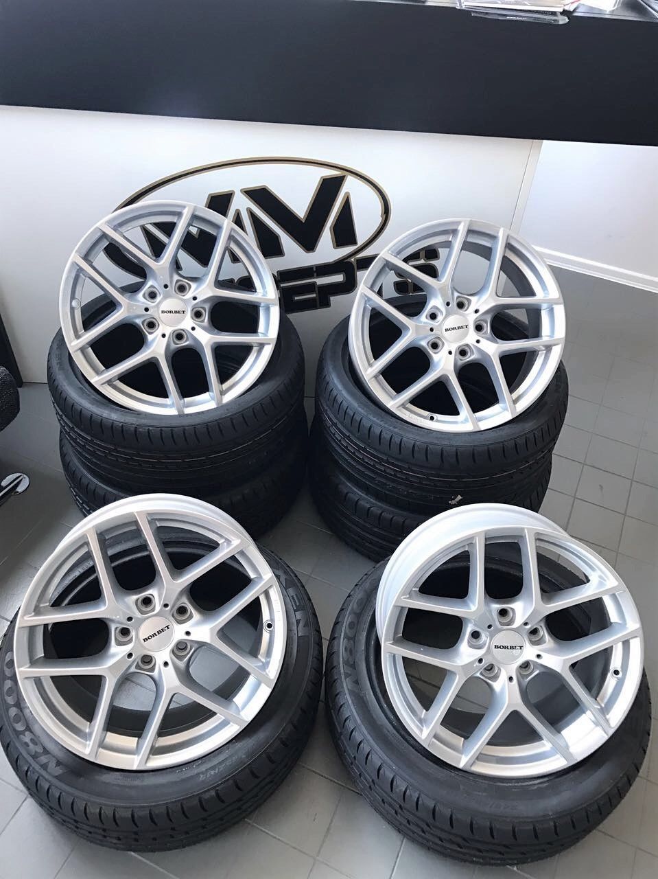 18 Zoll Borbet Y Felgen für Ford C-Max Galaxy Grand Kuga Mondeo S-Max Tourneo