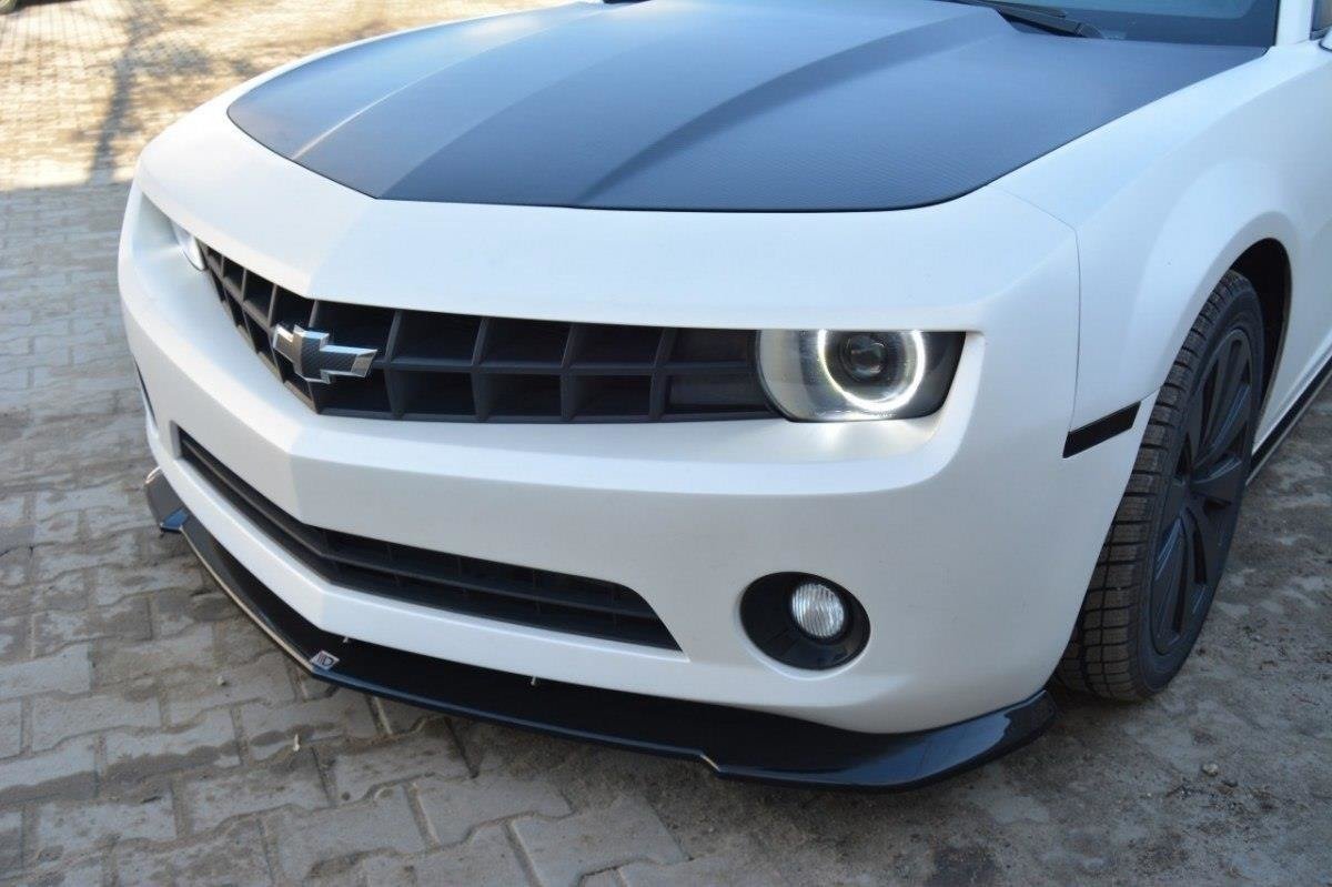 Street+ Spoilerlippe Front Ansatz passend für Chevrolet Camaro Standard Mk5 schwarz Hochglanz