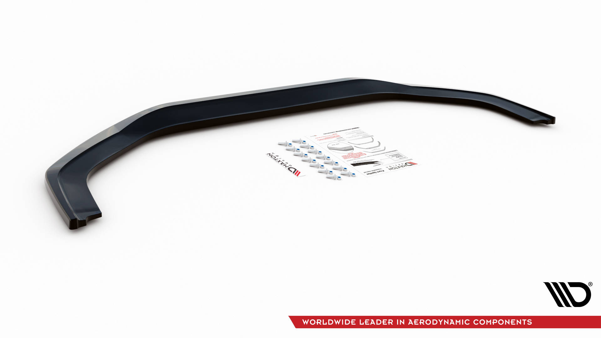 Street+ Spoilerlippe Front Ansatz V.1 passend für Honda Civic Mk9 schwarz Hochglanz