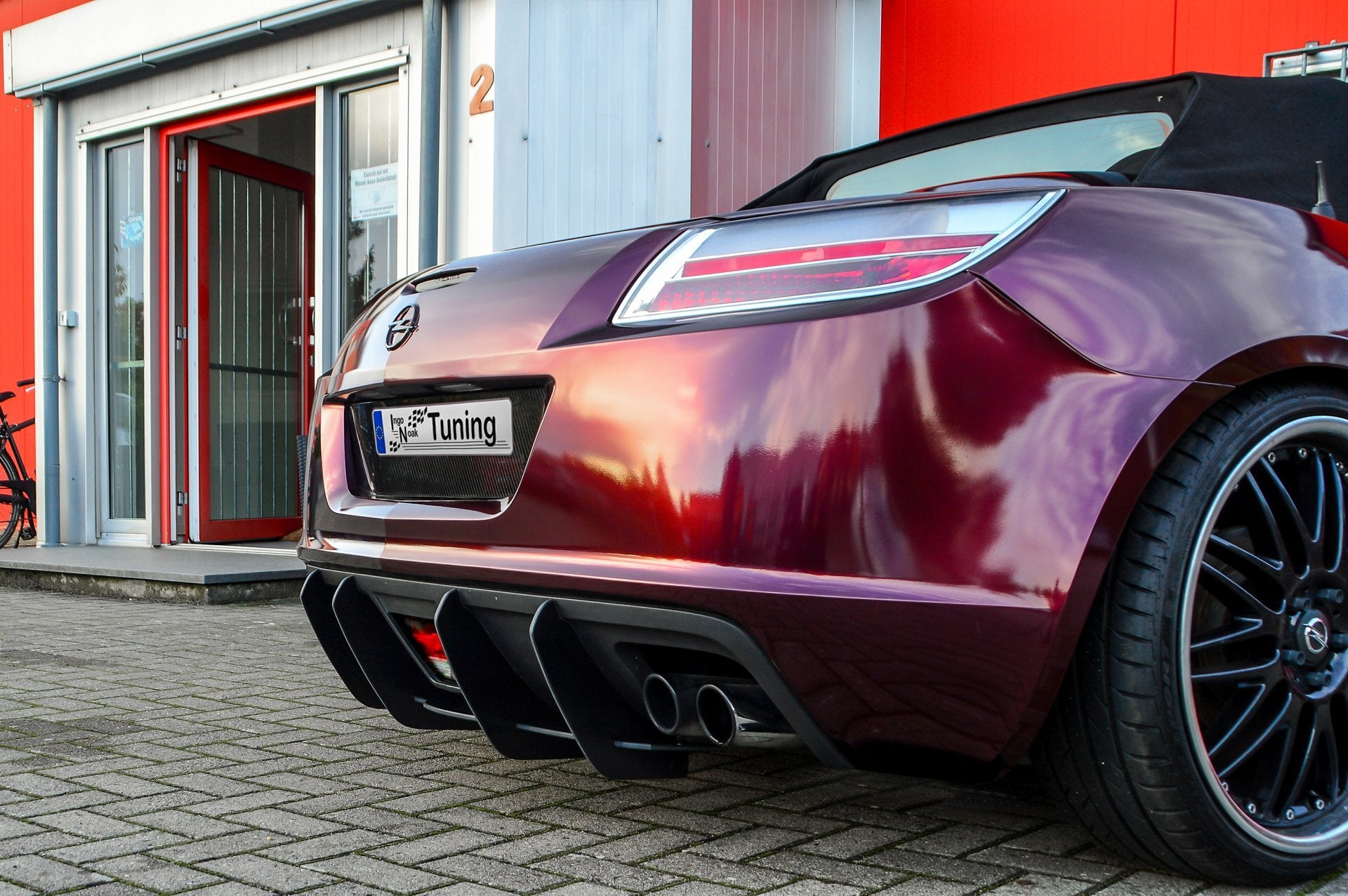 Gefräster Heckansatz für Opel GT Roadster