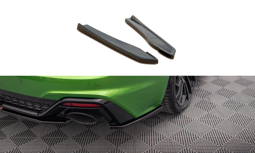 Street+ Heck Ansatz Flaps passend für Audi RS5 F5 FL schwarz Hochglanz