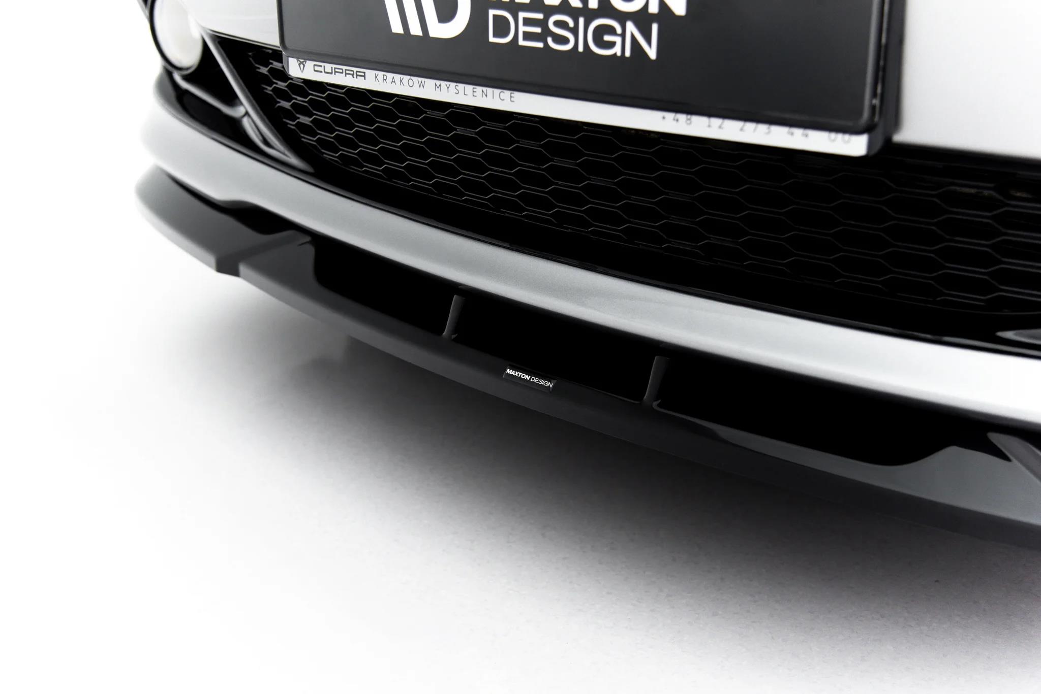 Street+ Spoilerlippe Front Ansatz passend für Dodge Grand Caravan Mk5 Facelift schwarz Hochglanz
