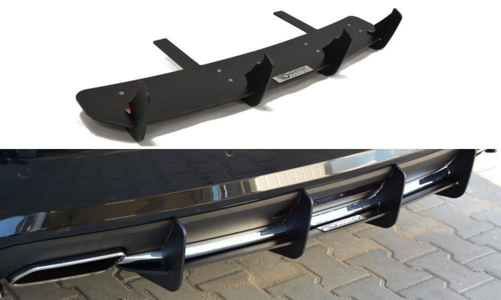 Diffusor Heck Ansatz für Heckschürze für MERCEDES CLS C218 AMG LINE