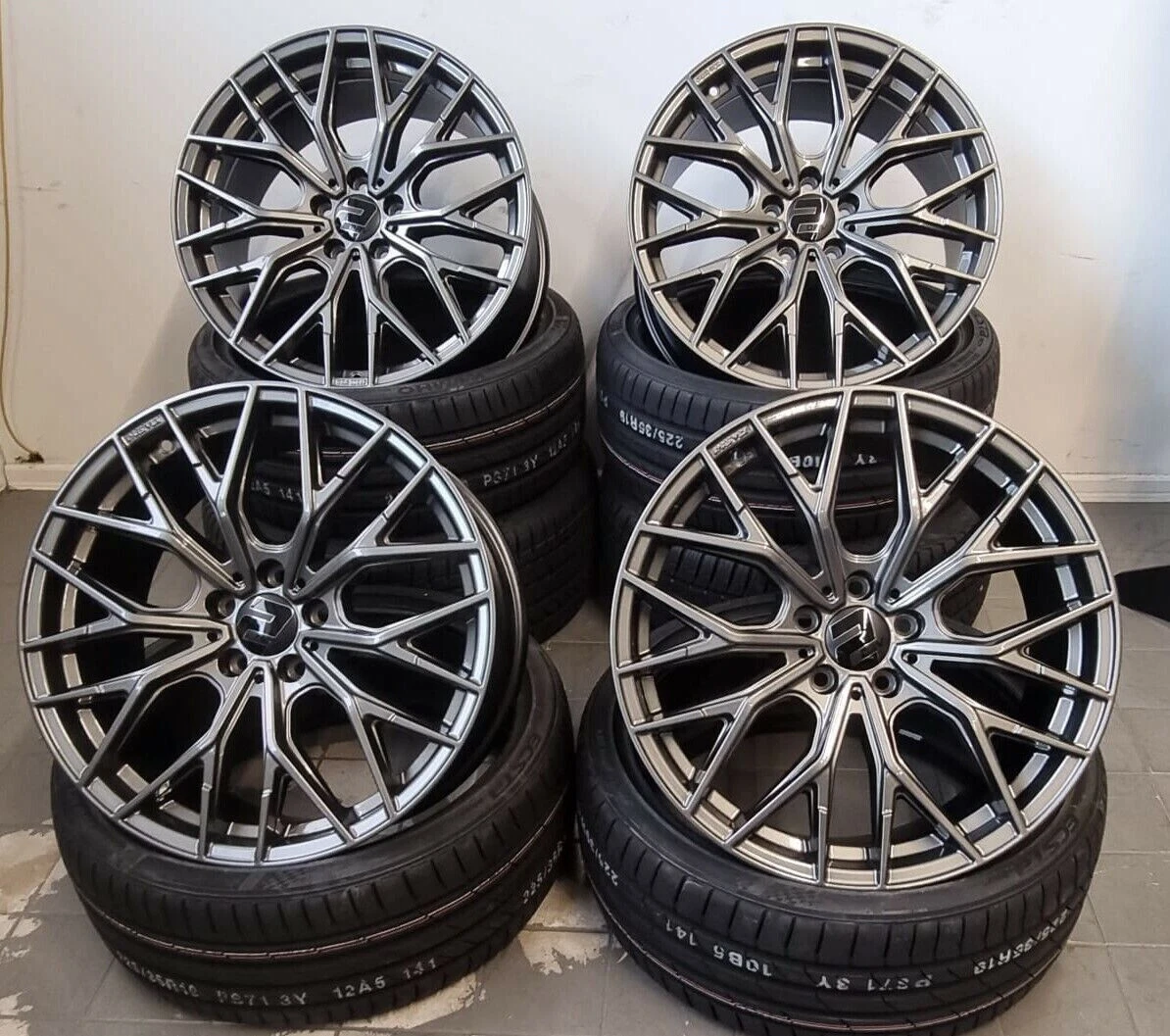18 Zoll WH37 Alu Felgen für VW Passat CJ T-Roc Troc Tiguan CT R line Allspace