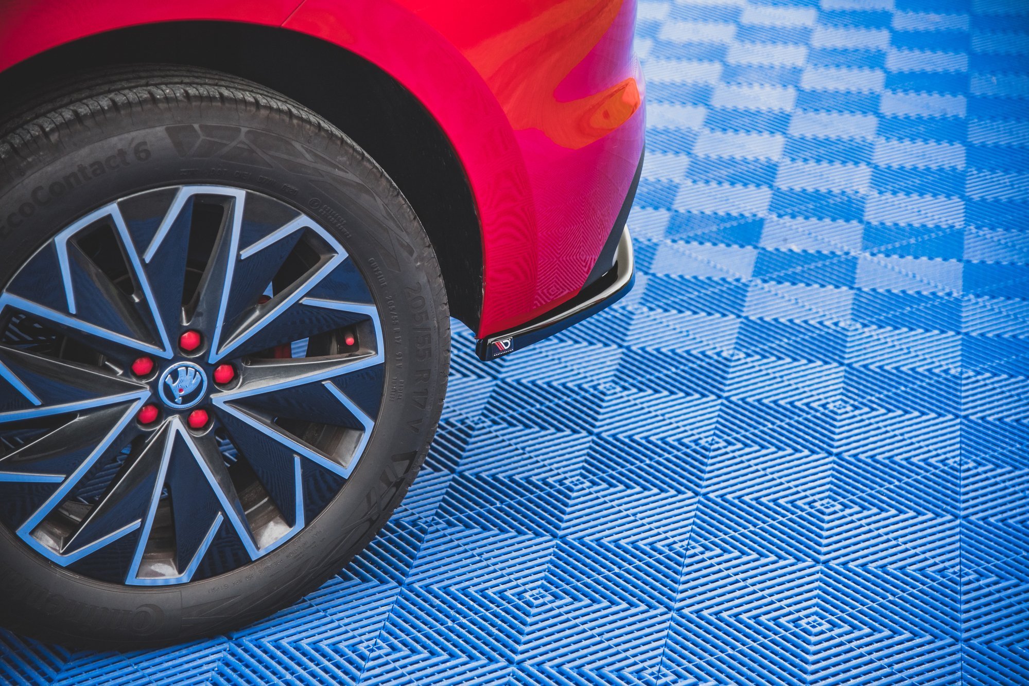 Street+ Heck Ansatz Flaps passend für Skoda Kamiq Mk1 schwarz Hochglanz