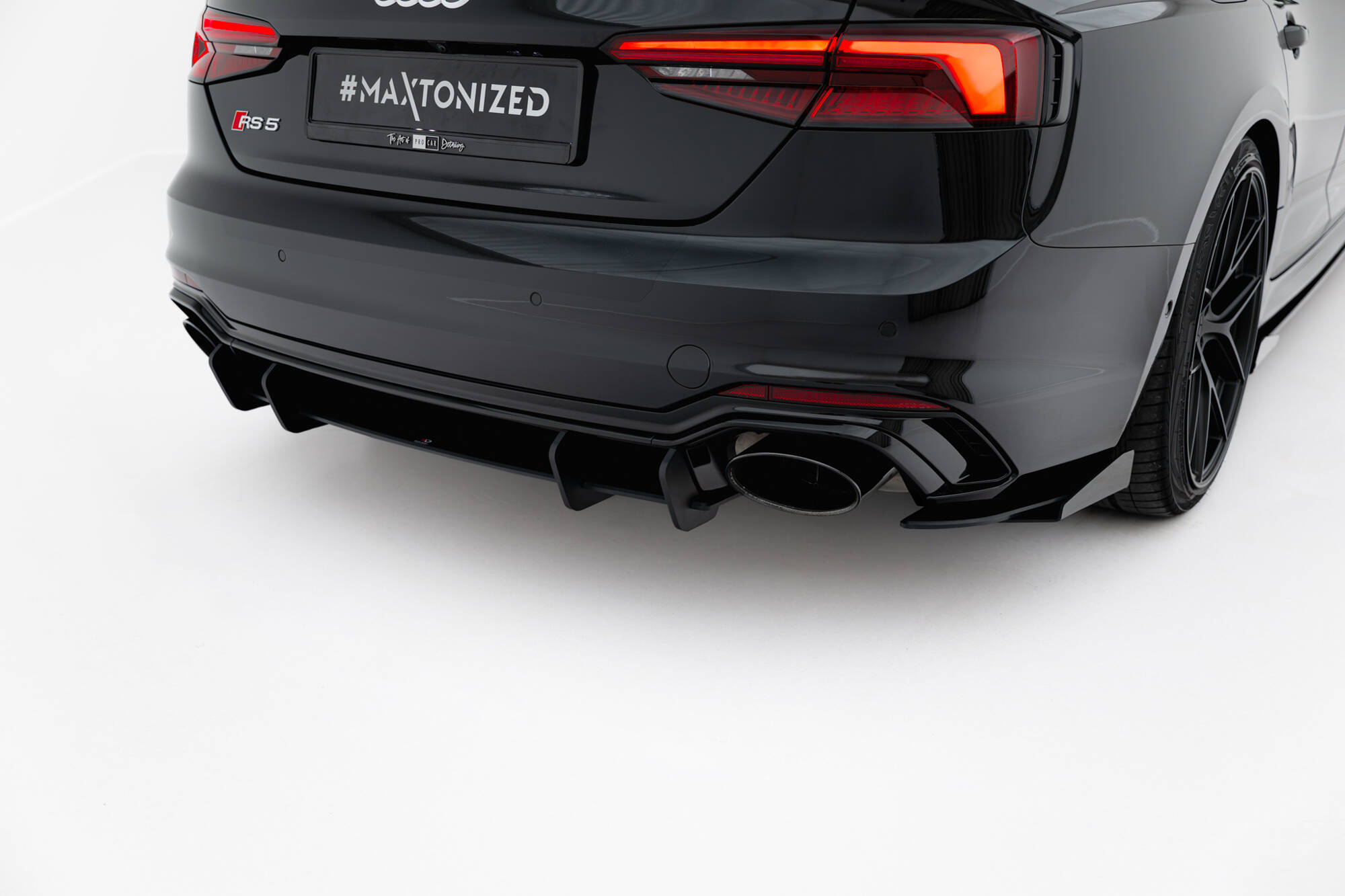 Street Pro Heckschürze Heck Ansatz Diffusor passend für Audi RS5 Coupe / Sportback F5