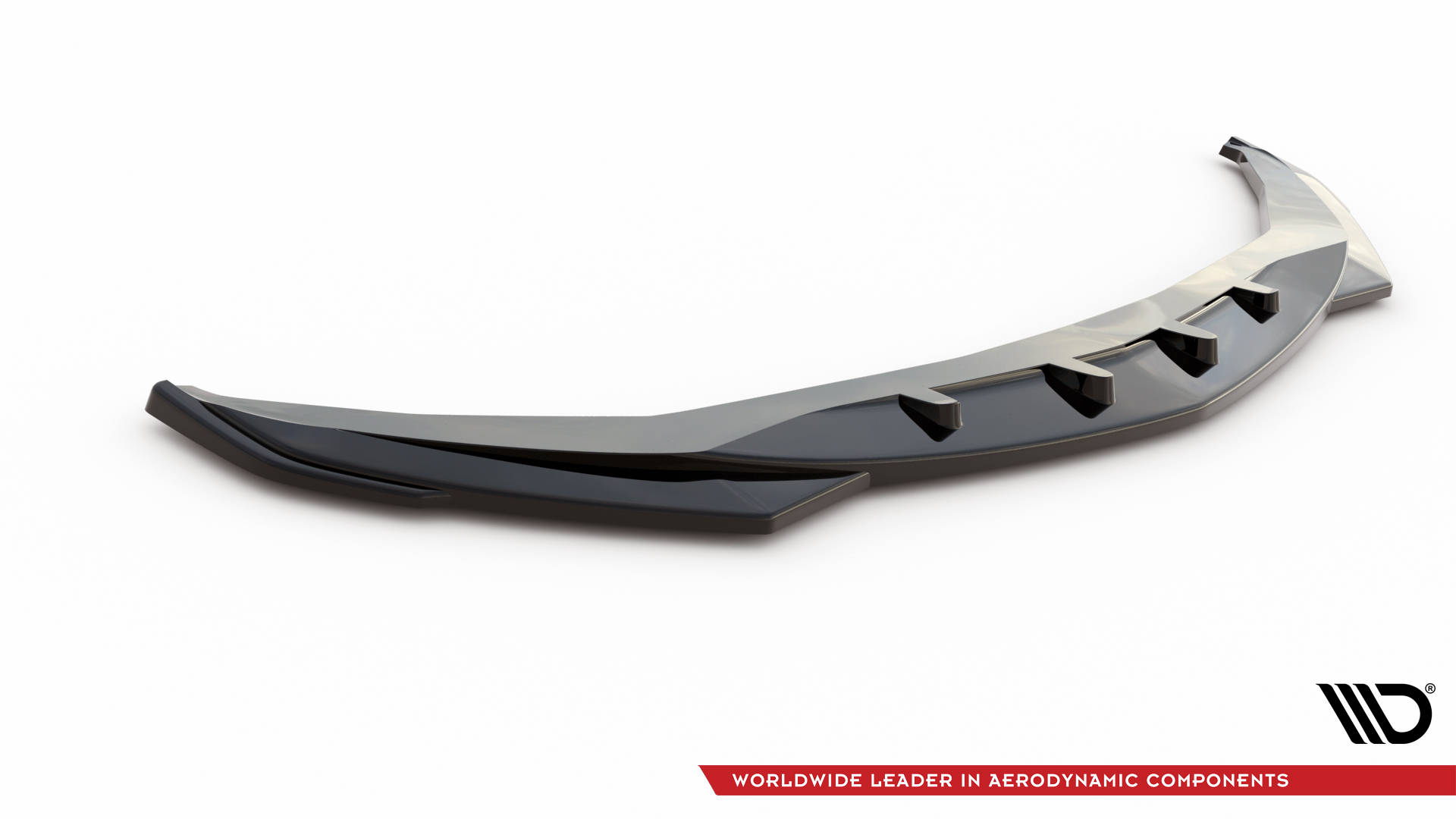 Street+ Spoilerlippe Front Ansatz V.2 passend für Alfa Romeo Giulia Sport schwarz Hochglanz