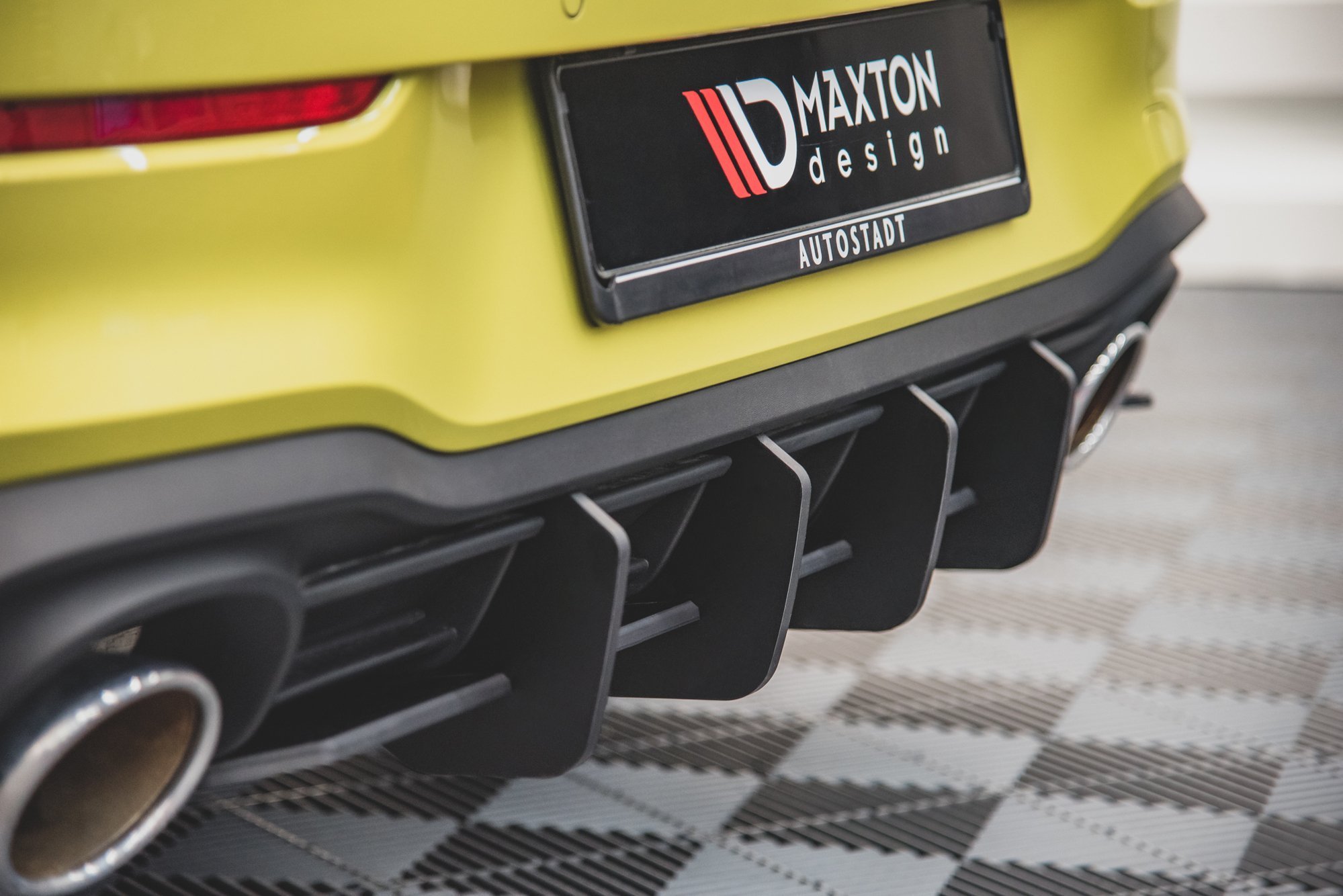 Street Pro Heckschürze Heck Ansatz Diffusor V.1 passend für VW Golf GTI Clubsport Mk8