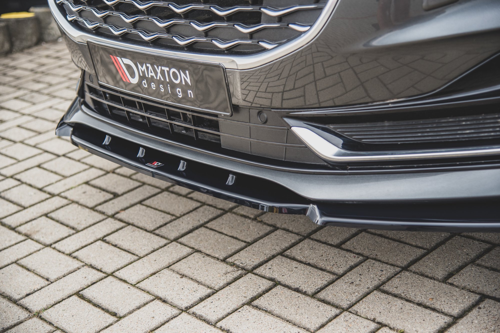 Front Ansatz für Ford S-Max Mk2 Facelift schwarz Hochglanz