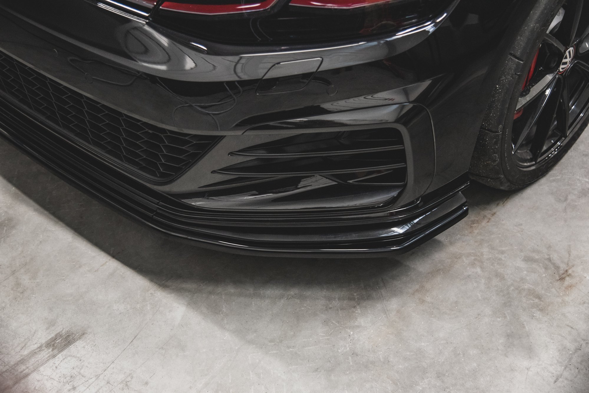 Street+ Spoilerlippe Front Ansatz passend für VW Golf 7 GTI TCR rot Hochglanz