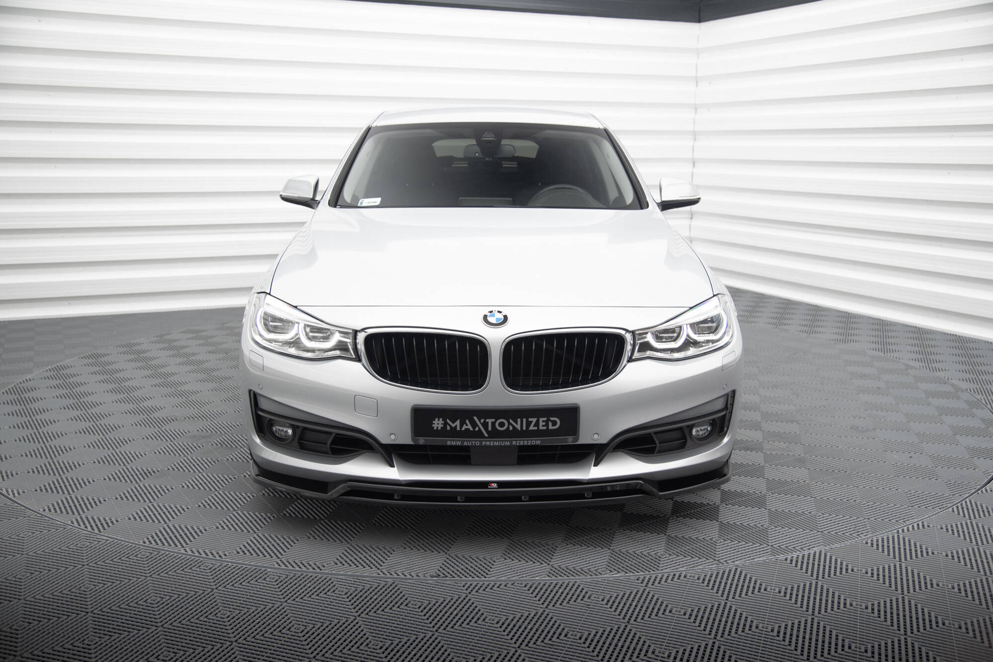 Street+ Spoilerlippe Front Ansatz passend für BMW 3er GT F34 schwarz Hochglanz