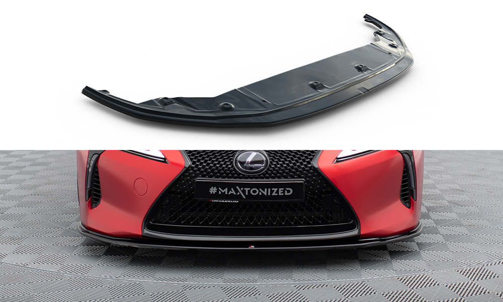 Street+ Spoilerlippe Front Ansatz V.2 passend für Lexus LC 500 schwarz Hochglanz