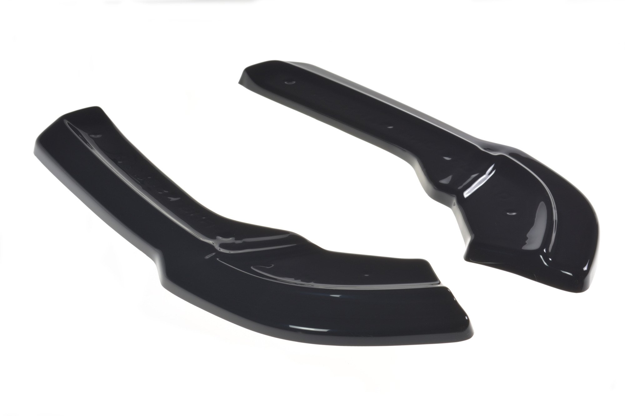 Heck Ansatz Flaps Diffusor für Mercedes A45 AMG W176 schwarz Hochglanz