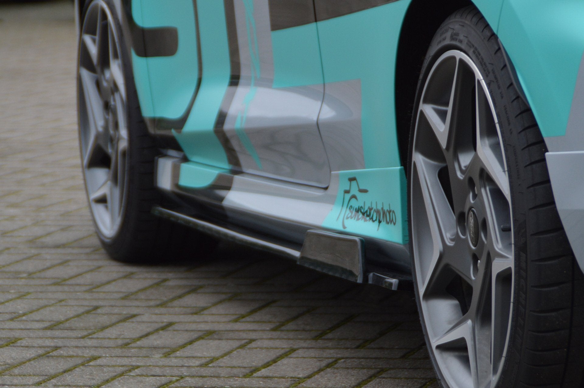 Seitenschweller im Cup5 Look für Suzuki Swift Sport FZ/NZ Schwarz Matt