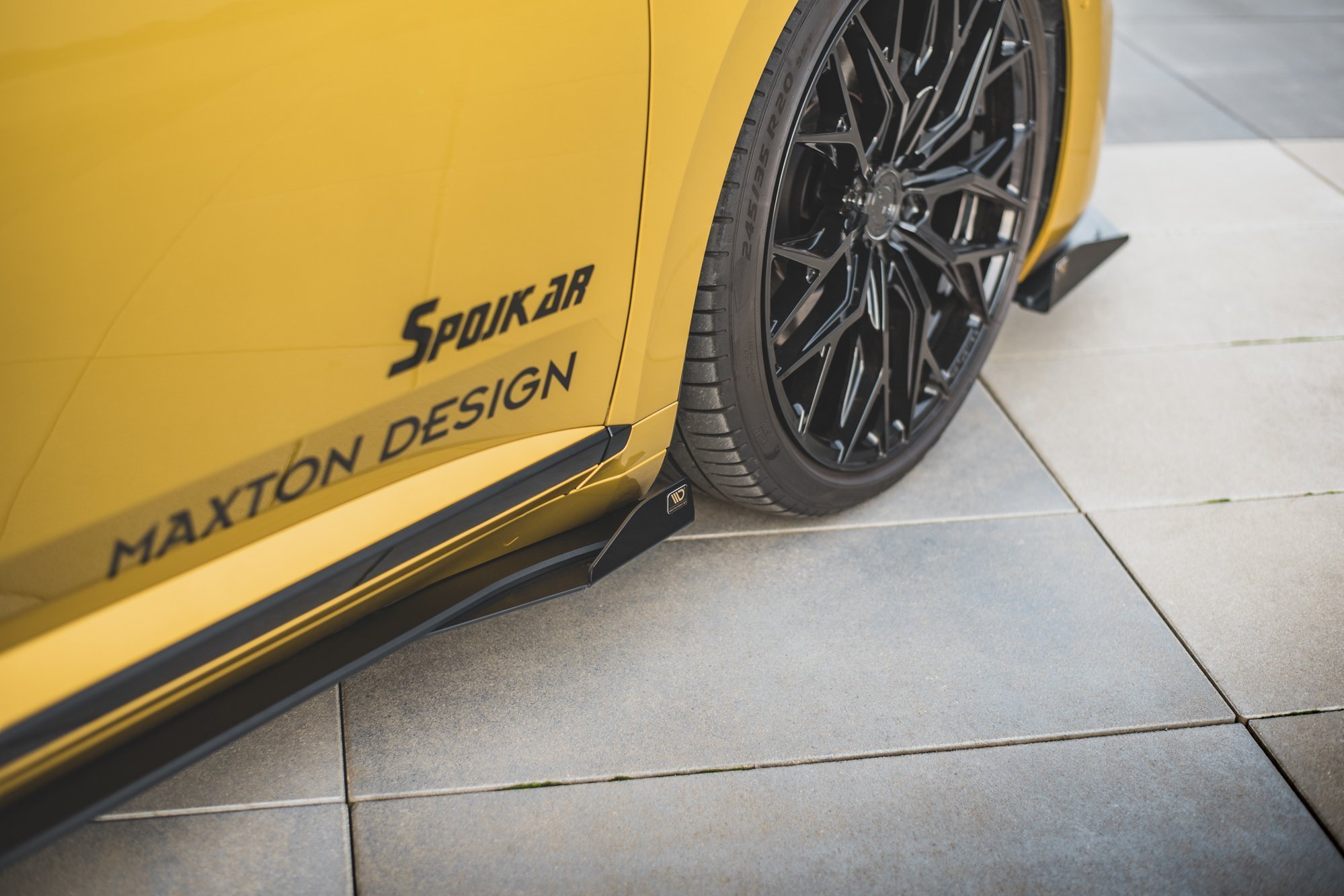 Seitenschweller Flaps passend für VW Arteon R-Line Limousine / Shooting Brake Mk1 schwarz Hochglanz