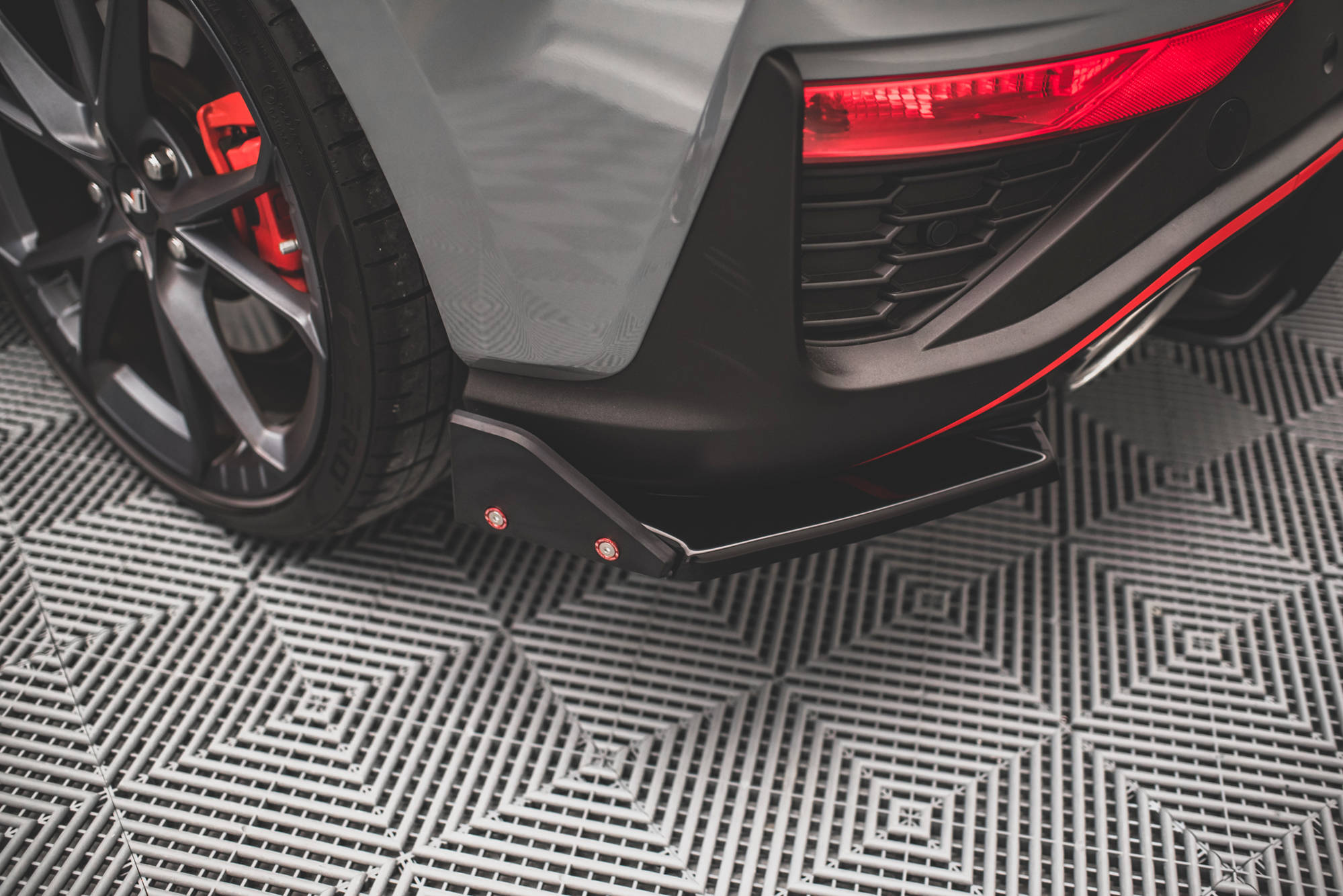Street+ Heck Ansatz Flaps V.1 passend für Hyundai I30 N Hatchback Mk3 FL
