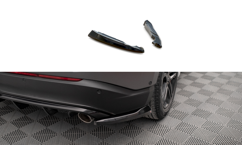 Street+ Heck Ansatz Flaps V.2 passend für Ford Edge Mk2 schwarz Hochglanz
